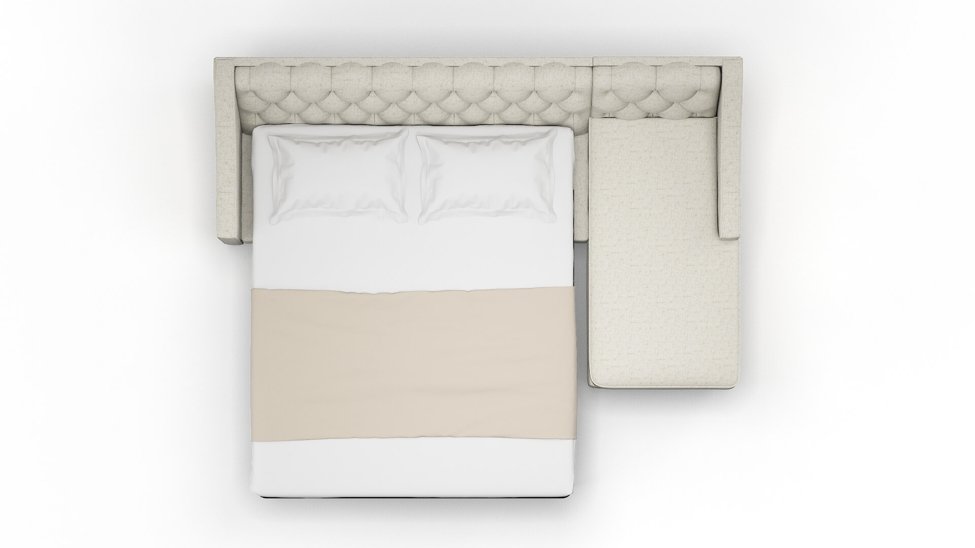 Manchester Oceanside Birch Panel Sleeper Espresso legs 3