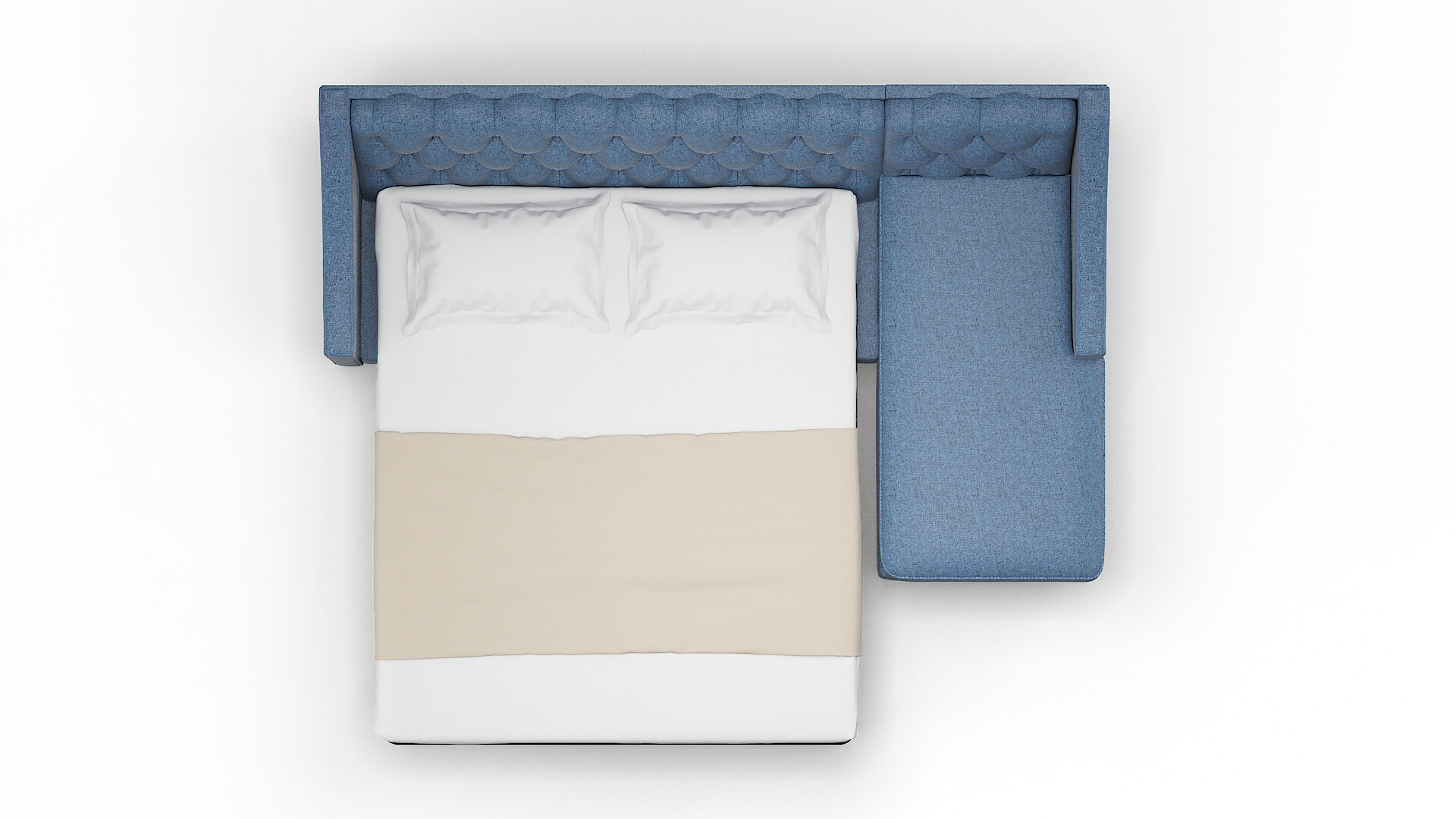 Manchester Oceanside Marine Panel Sleeper Espresso legs 3