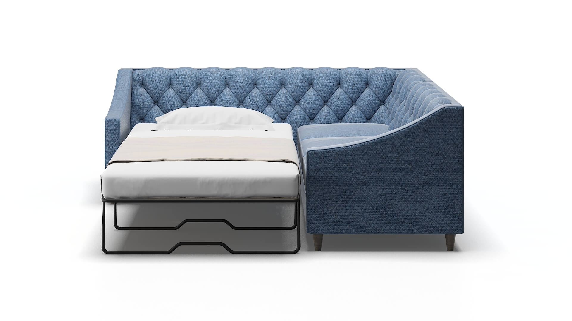 Manchester Oceanside Marine Sectional Sleeper Espresso legs 1