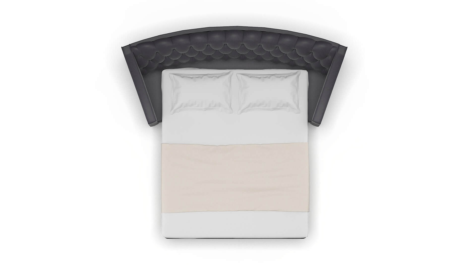 Manchester Parker Charcoal Sofa Sleeper Espresso legs 3