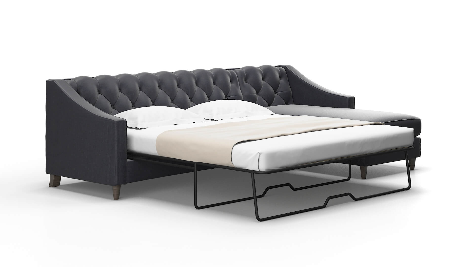 Manchester Parker Midnight Panel Sleeper espresso legs 2