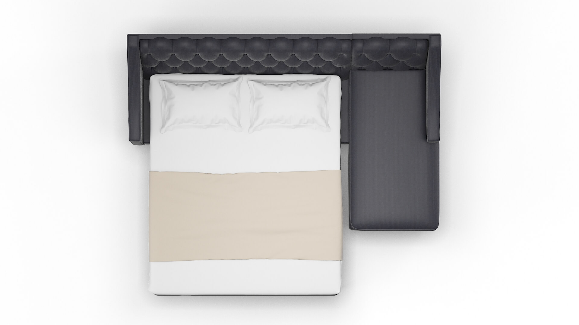Manchester Parker Midnight Panel Sleeper Espresso legs 3
