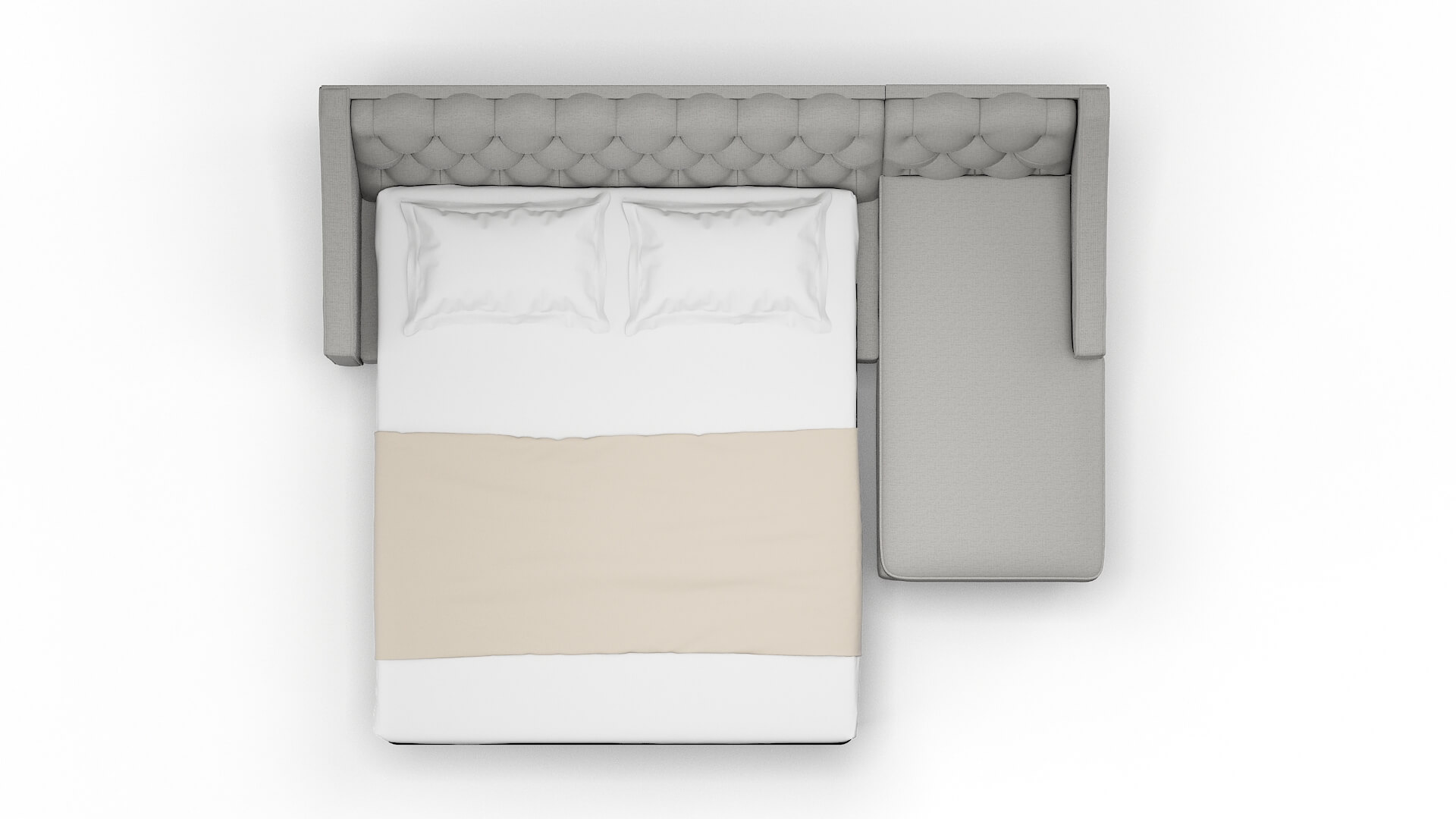 Manchester Parker Silver Panel Sleeper Espresso legs 3