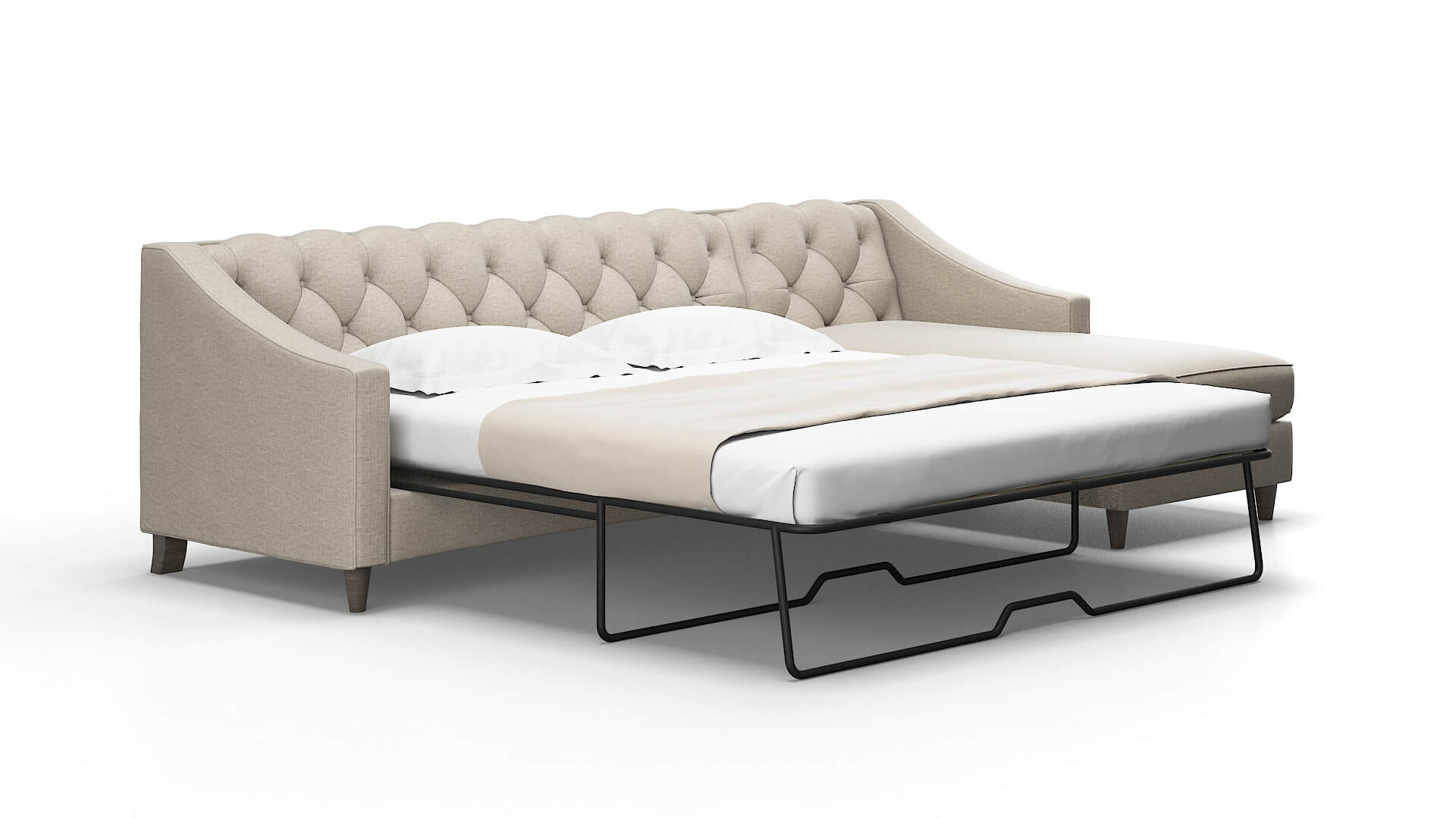 Manchester Parker Wheat Panel Sleeper Espresso legs 2