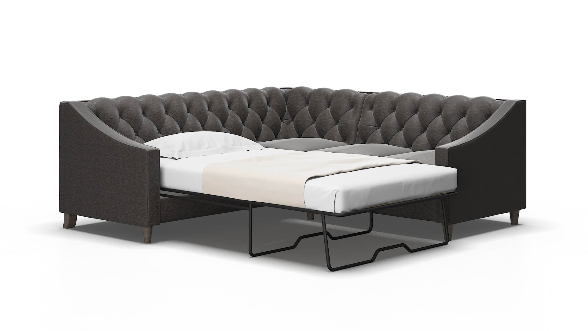 Manchester Phoenix chocolate Sectional sleeper Espresso Legs  2