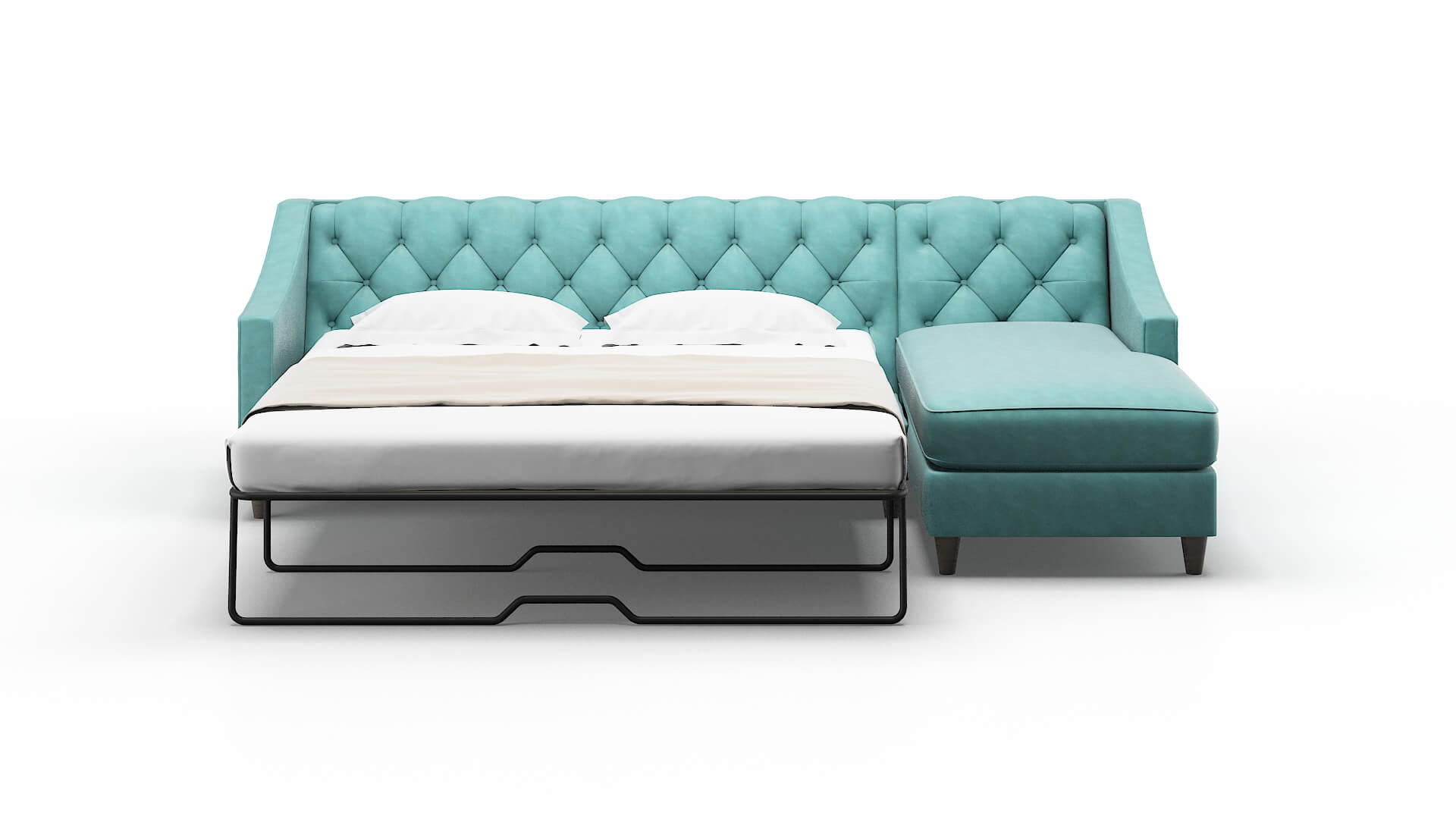 Manchester Portland Mercury Panel Sleeper Espresso legs 1