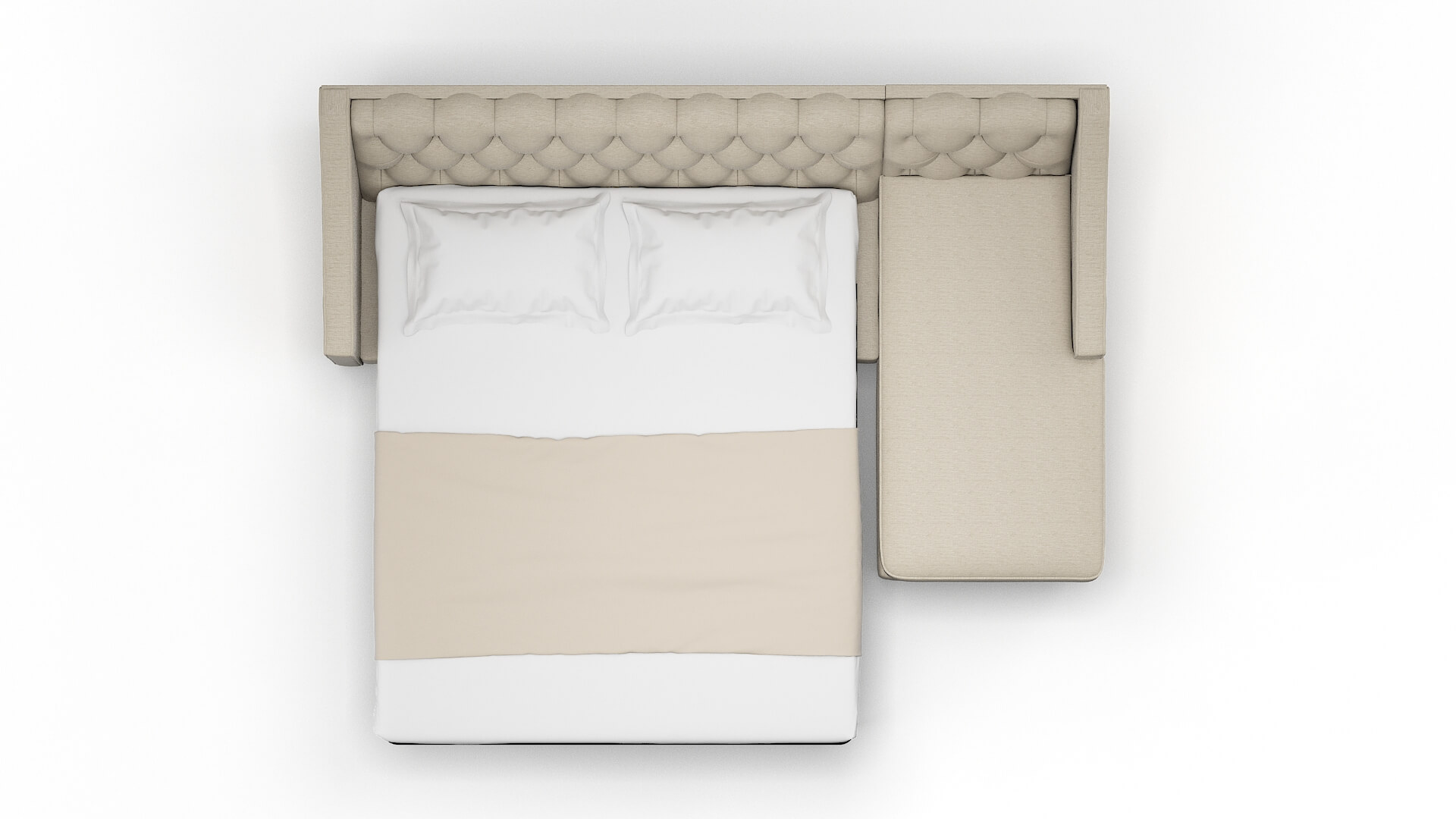 Manchester Prime Dusk Panel Sleeper Espresso legs 3