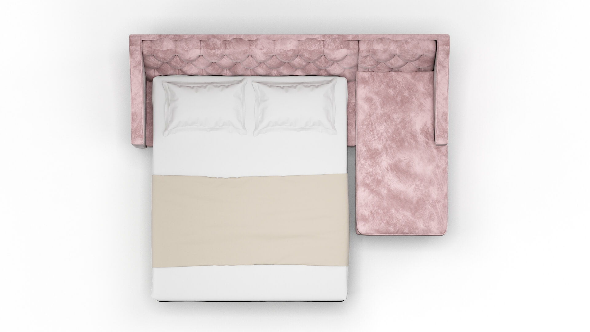 Manchester Quartz 705 Panel Sleeper Espresso legs 3