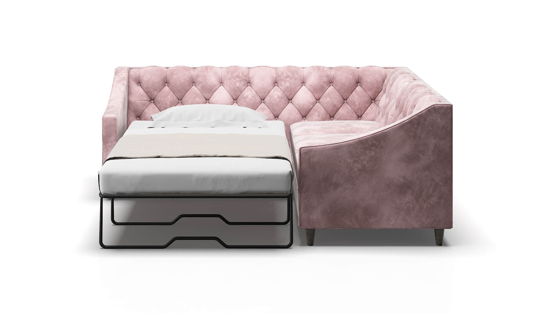 Manchester Quartz 705 Sectional Sleeper Espresso legs 1