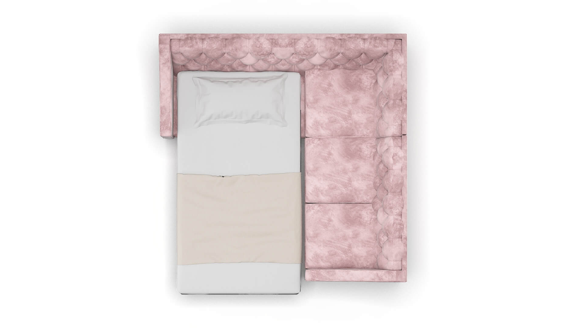 Manchester Quartz 705 Sectional Sleeper Espresso legs 3