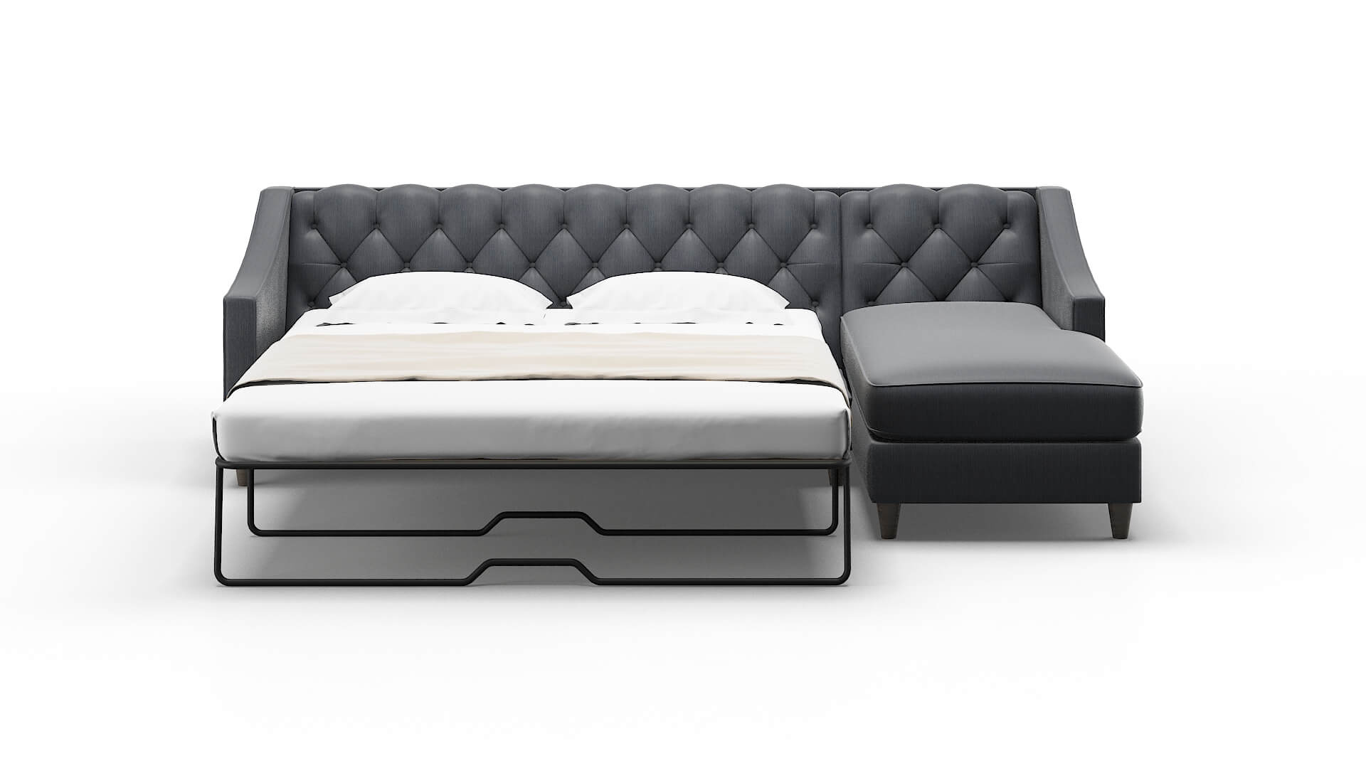 Manchester Rocket Eclipse Panel Sleeper Espresso legs 1