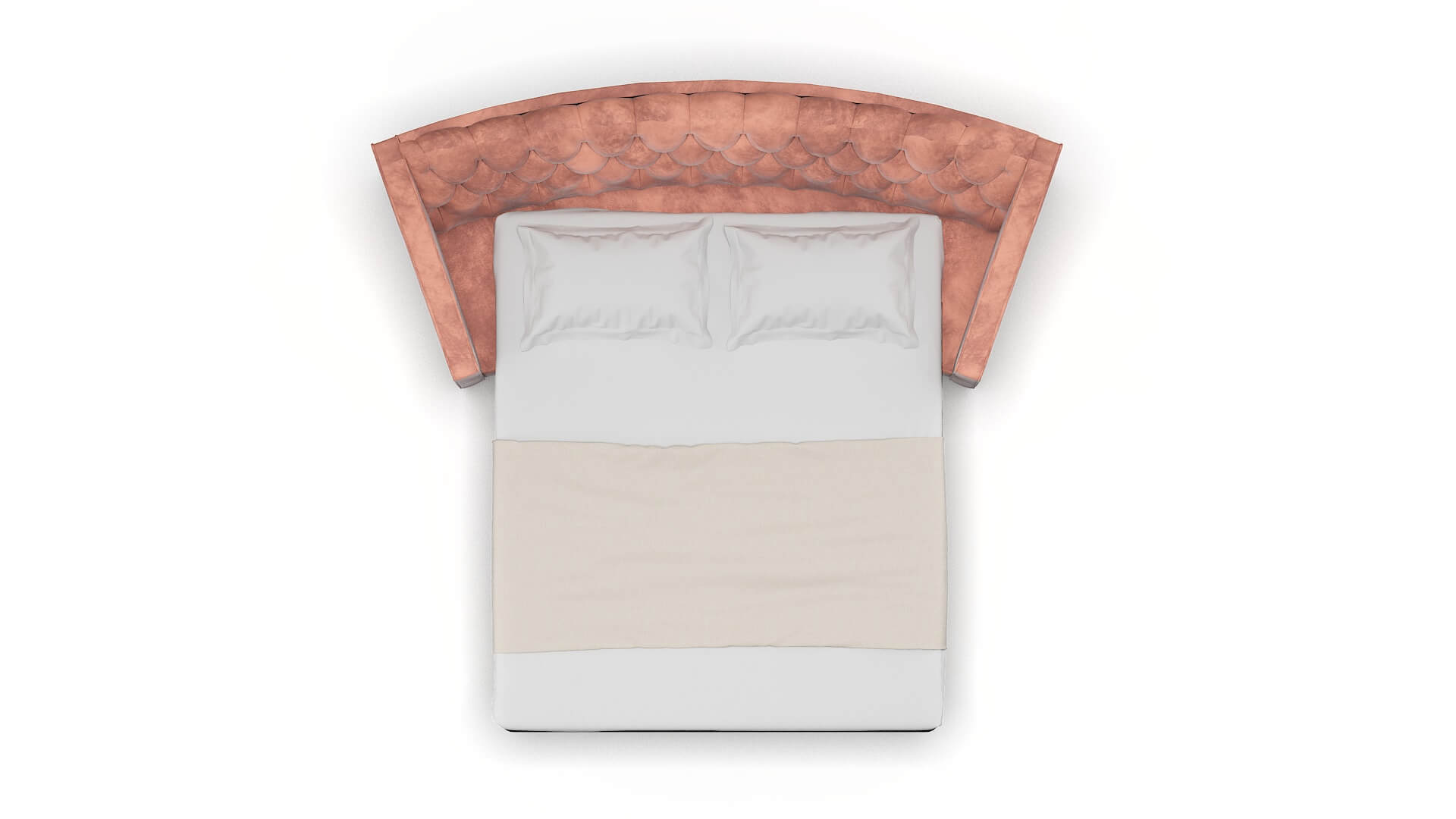 Manchester Royale Blush Sofa Sleeper Espresso legs 3