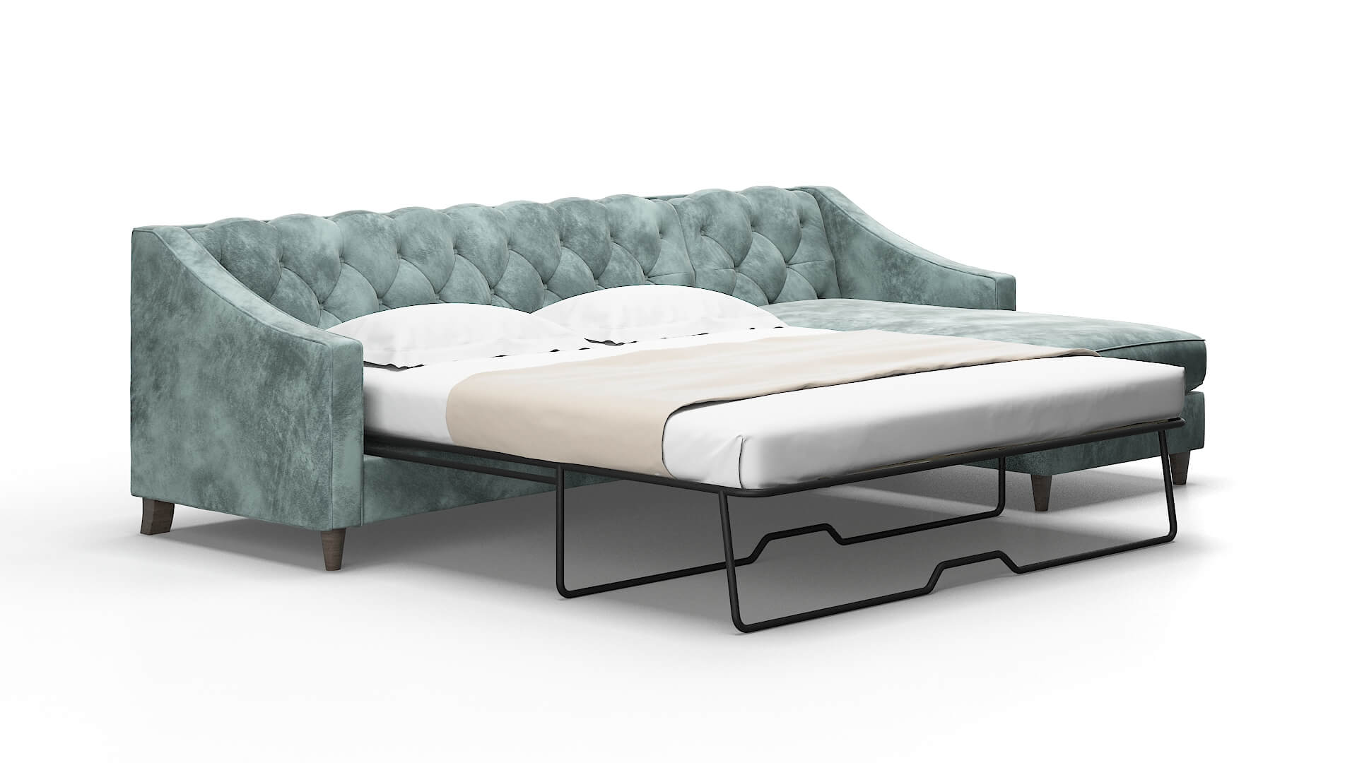 Manchester Royale Cloud Panel Sleeper Espresso legs 2