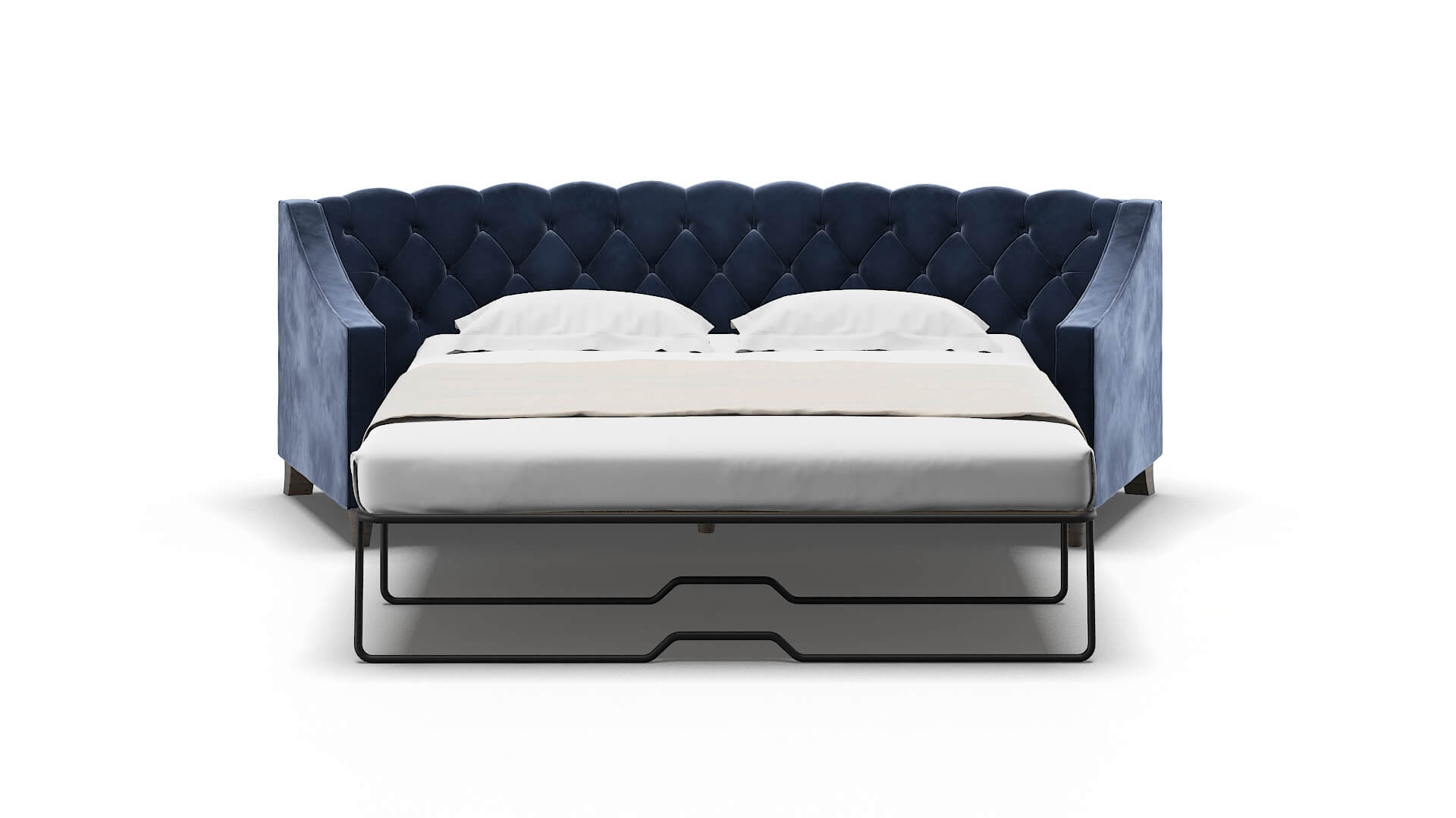 Manchester Royale Cobalt Sofa Sleeper Espresso legs 1