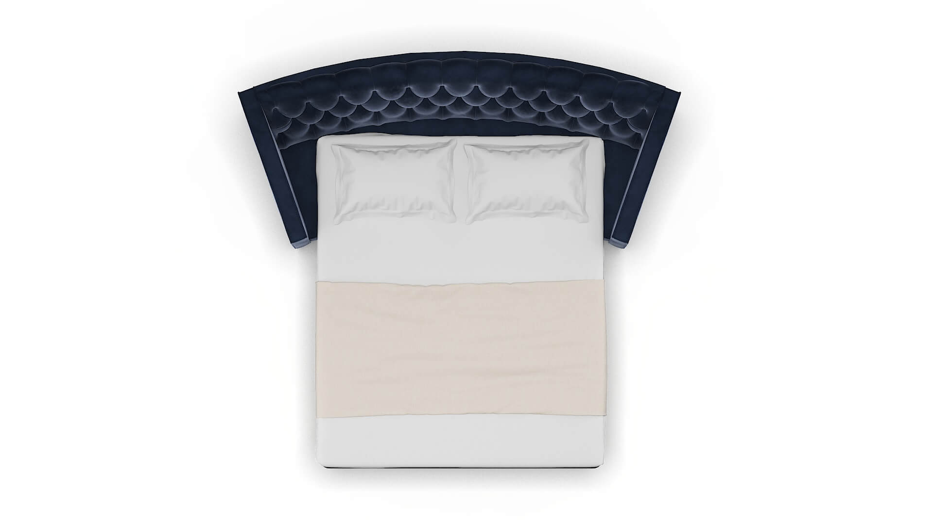 Manchester Royale Cobalt Sofa Sleeper Espresso legs 3