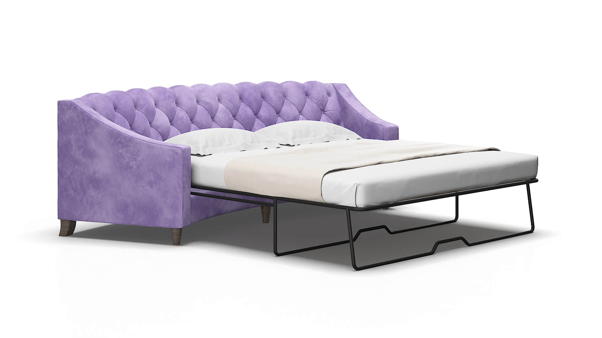 Manchester Royale lavender Sofa sleeper Espresso Legs  2