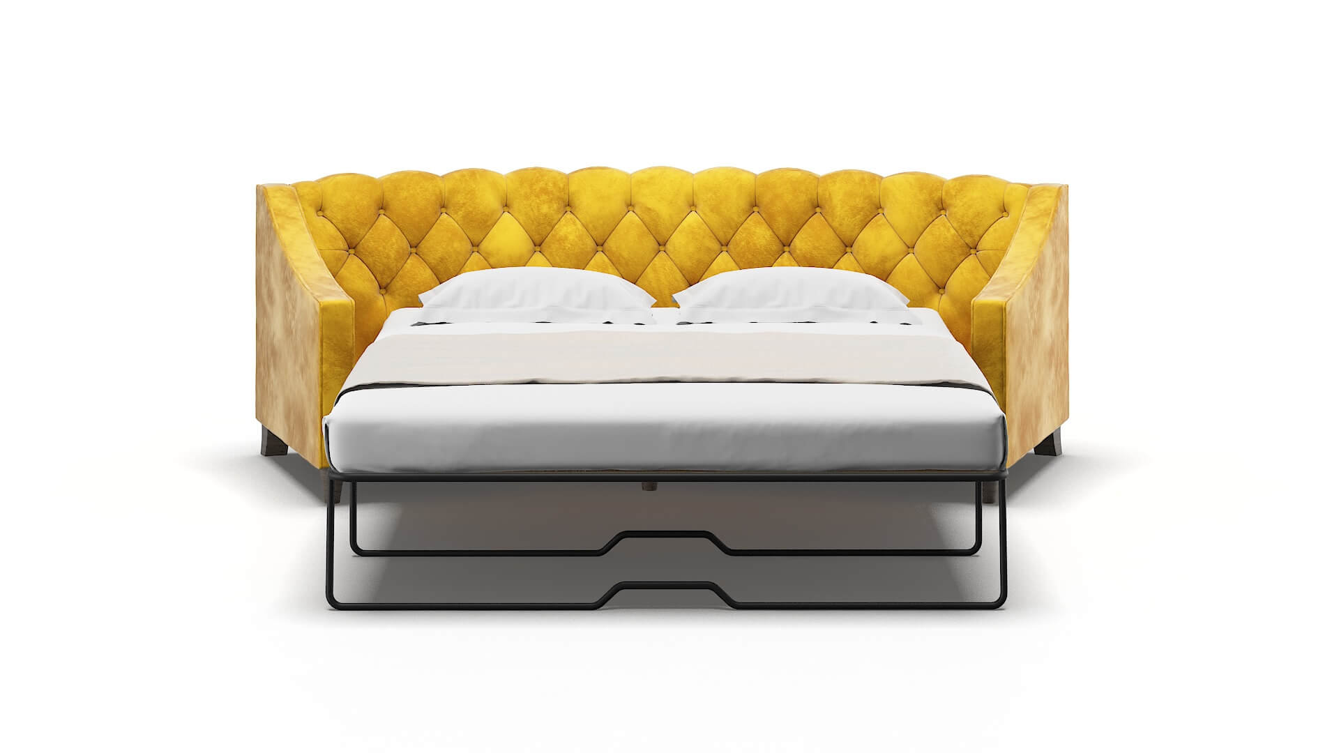 Manchester Royale Marigold Sofa Sleeper Espresso legs 1