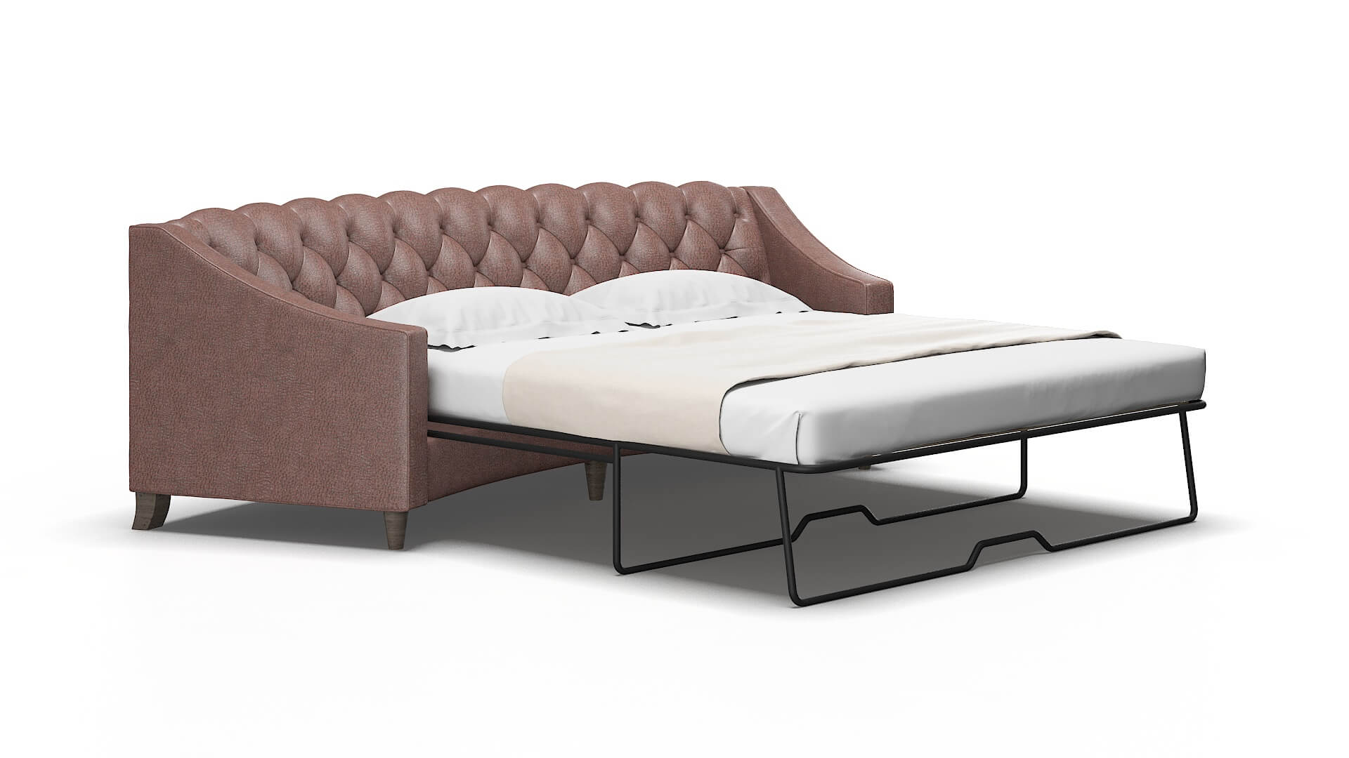 Manchester Royale mocha Sofa sleeper Espresso Legs  2