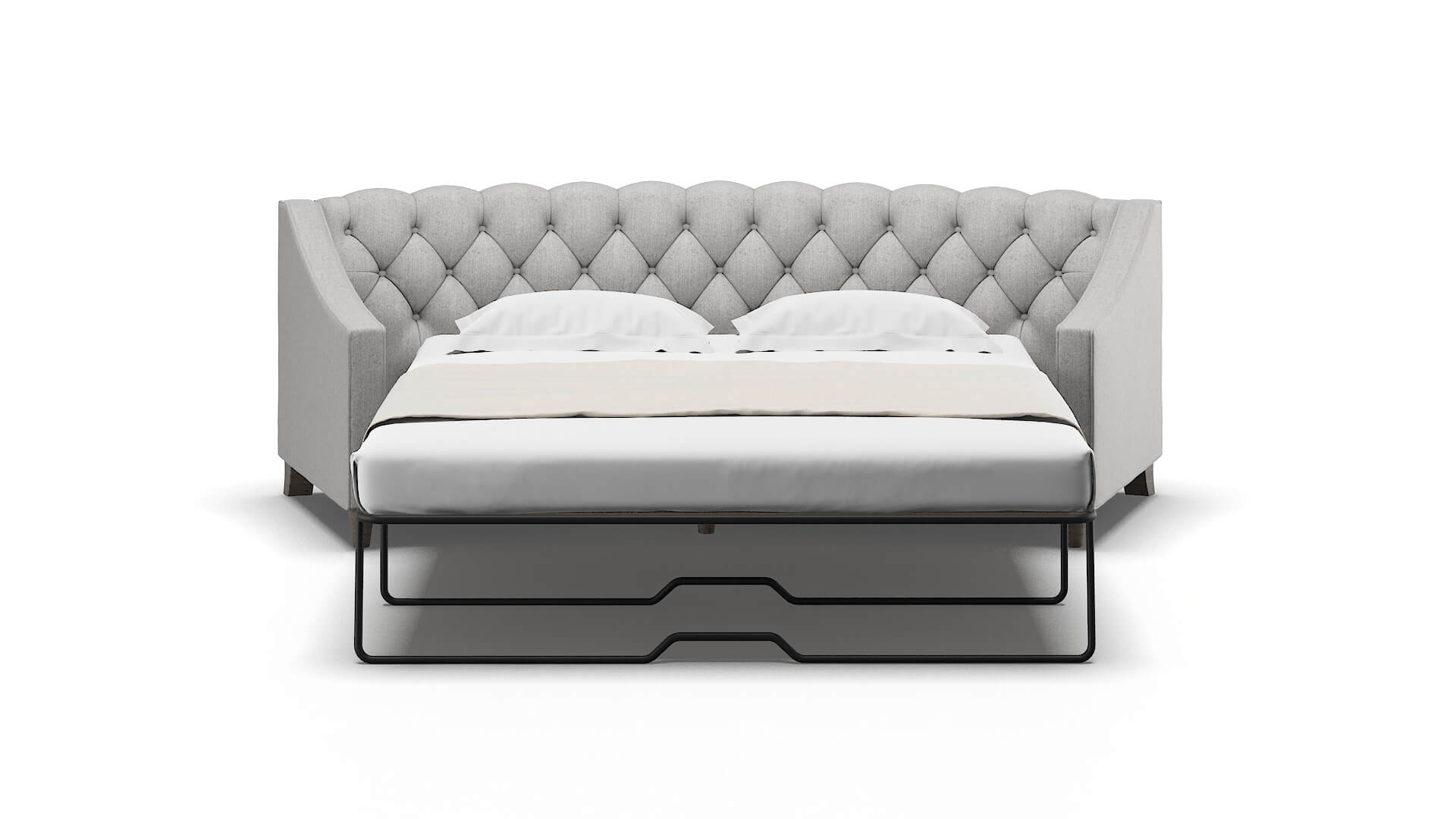 Manchester Sasha Silver Sofa Sleeper Espresso legs 1