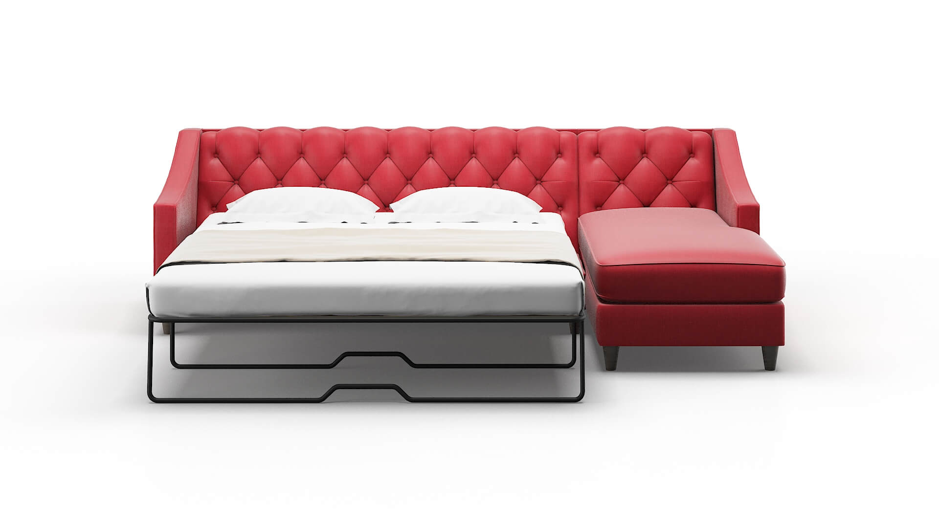 Manchester Sorrento Berry Panel Sleeper Espresso legs 1