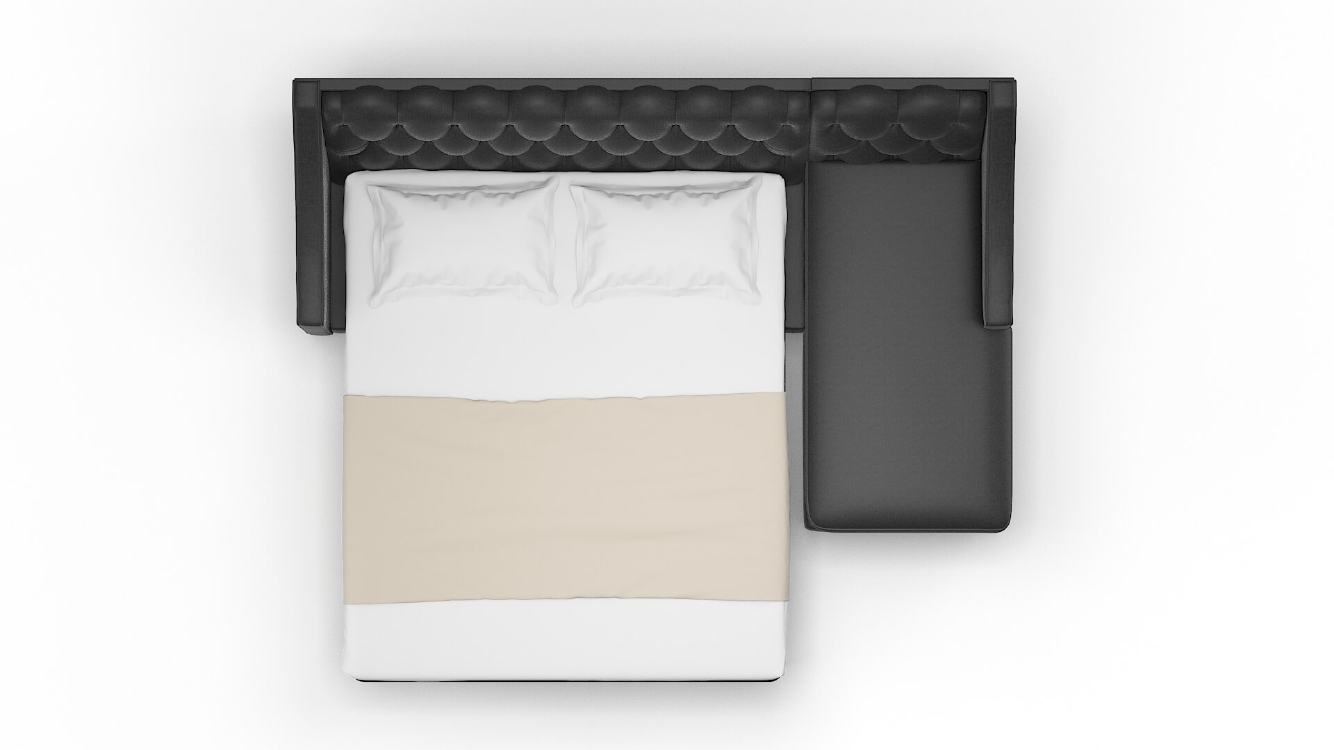 Manchester Sosoftness 54 Panel Sleeper Espresso legs 3