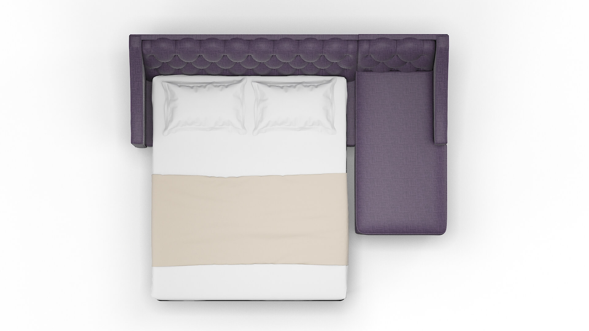 Manchester Tess Blackberry Panel Sleeper Espresso legs 3