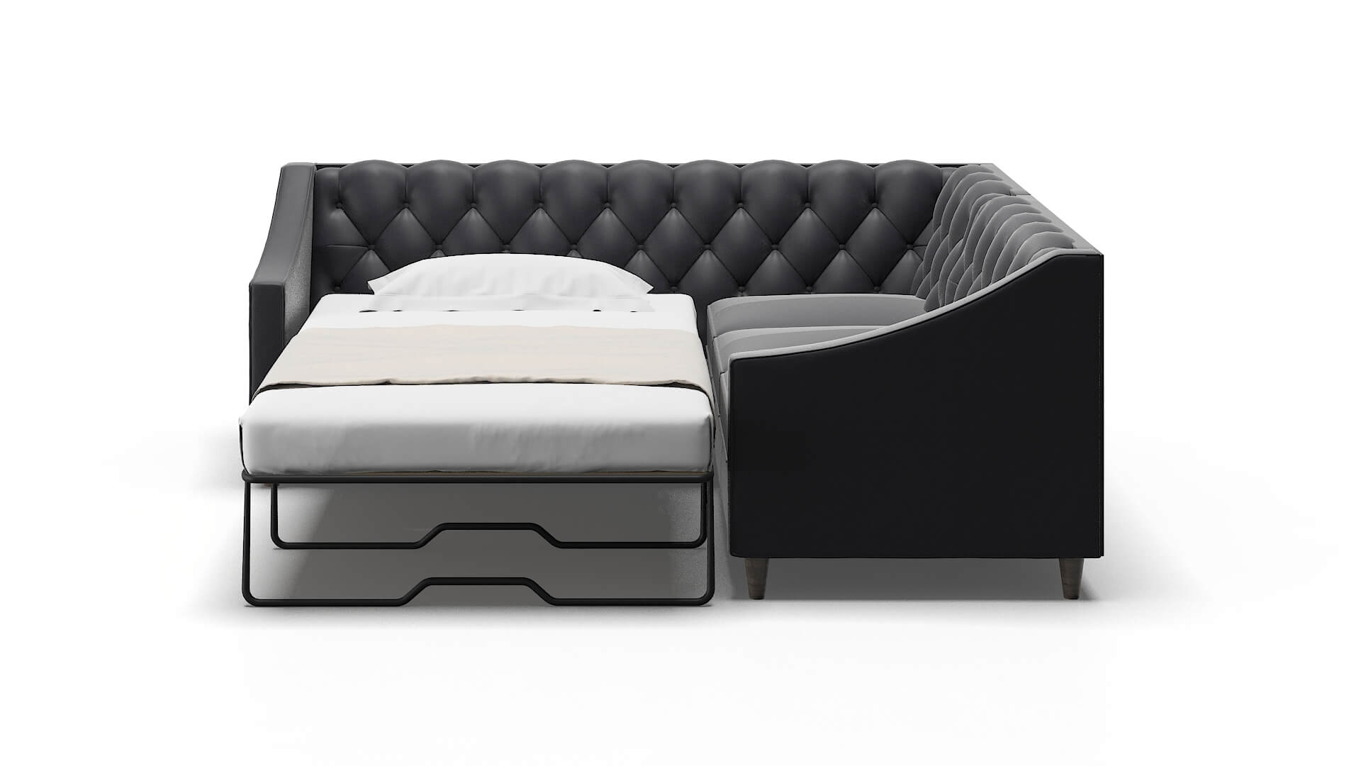 Manchester Urban_d Eclipse Sectional Sleeper Espresso legs 1
