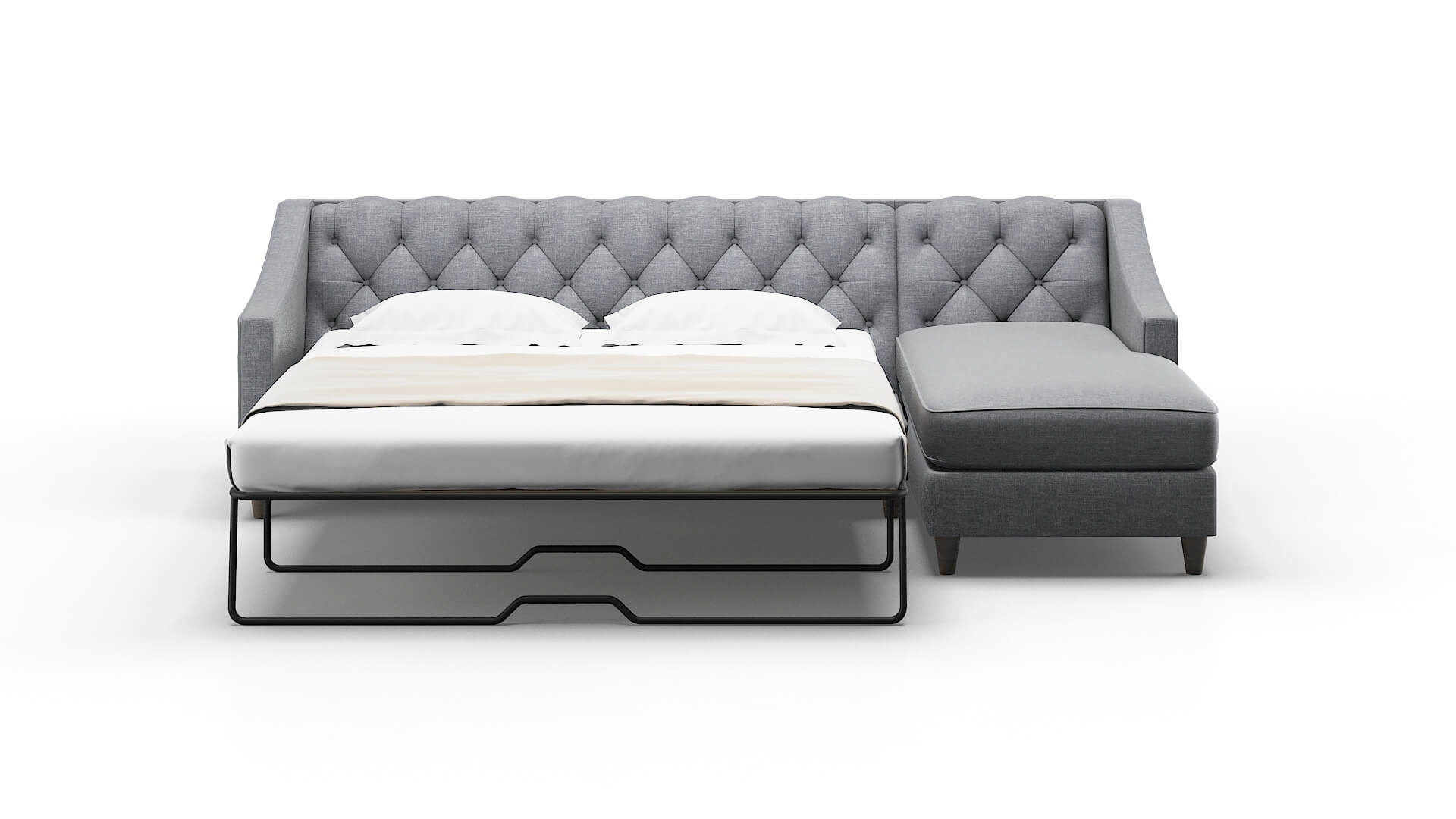 Manchester Venus Mist Panel Sleeper Espresso legs 1