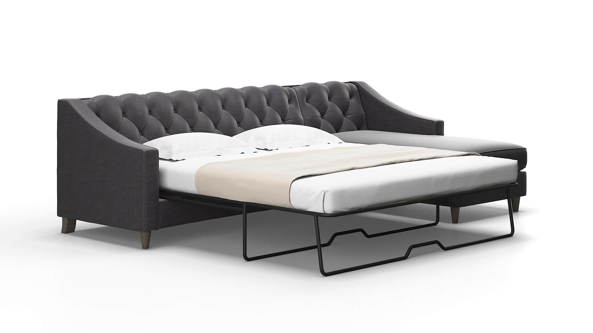 Manchester Venus onyx Panel sleeper Espresso Legs  2