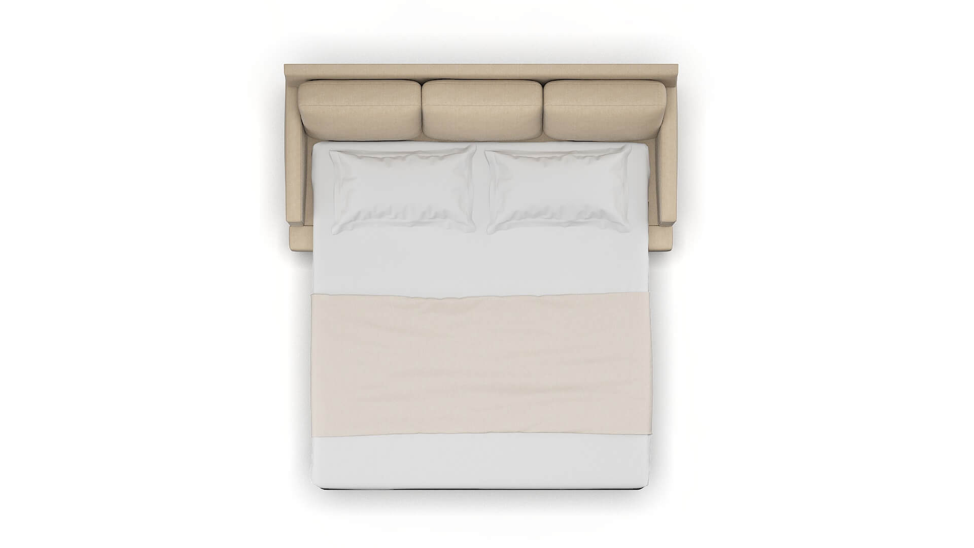 Marseille Avenger Burlap Sofa Sleeper Espresso legs 3