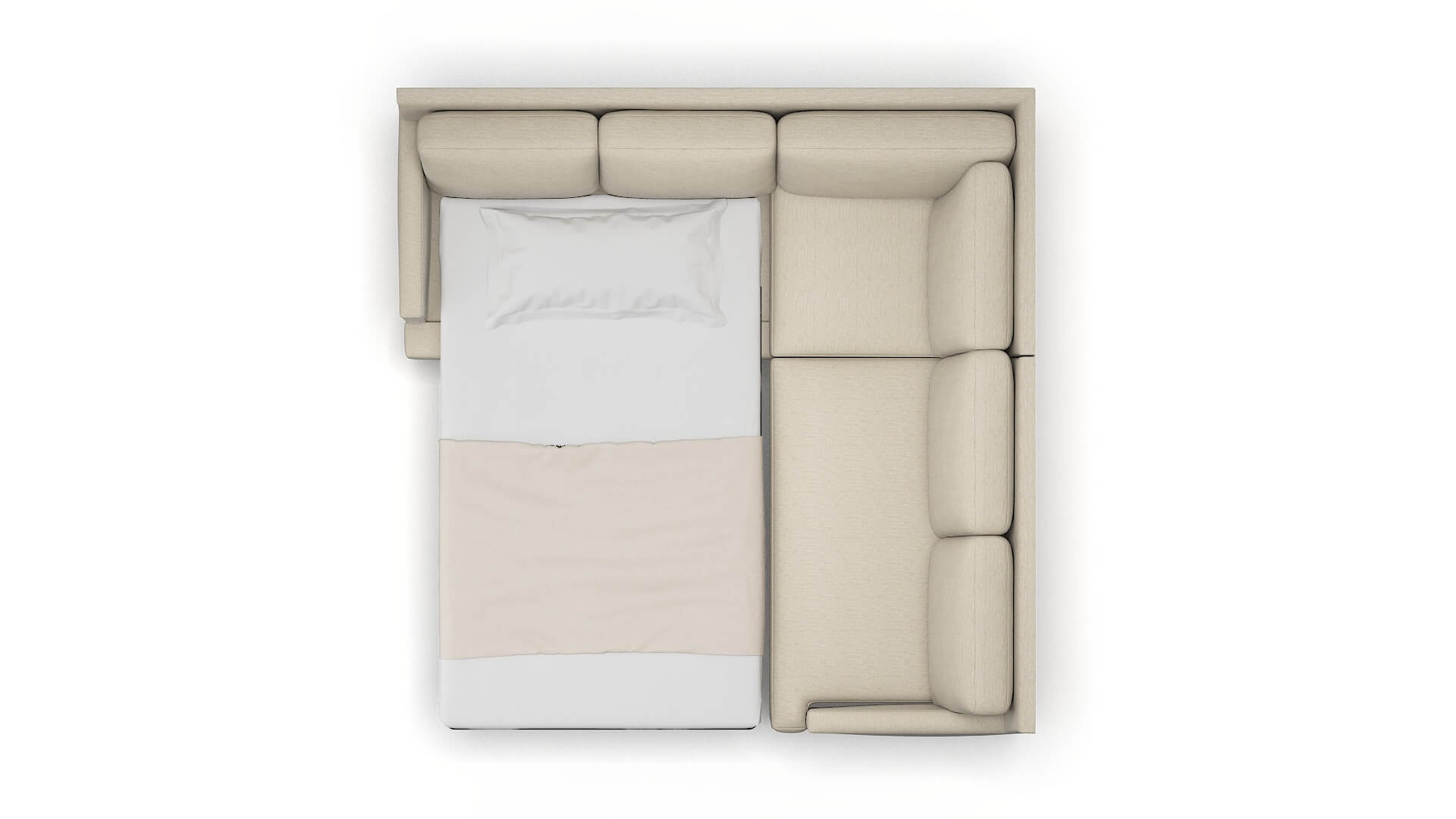 Marseille Avenger Pumice Sectional Sleeper Espresso legs 3