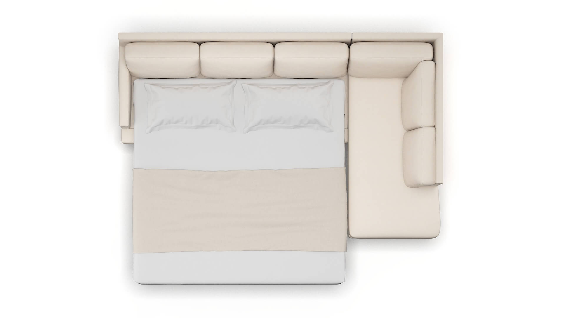 Marseille Bella Buckwheat Panel Sleeper Espresso legs 3