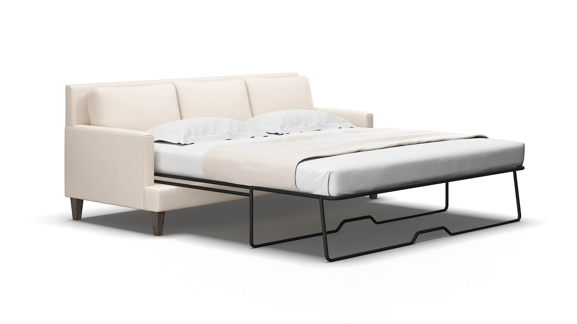 Marseille Bella buckwheat Sofa sleeper Espresso Legs  2