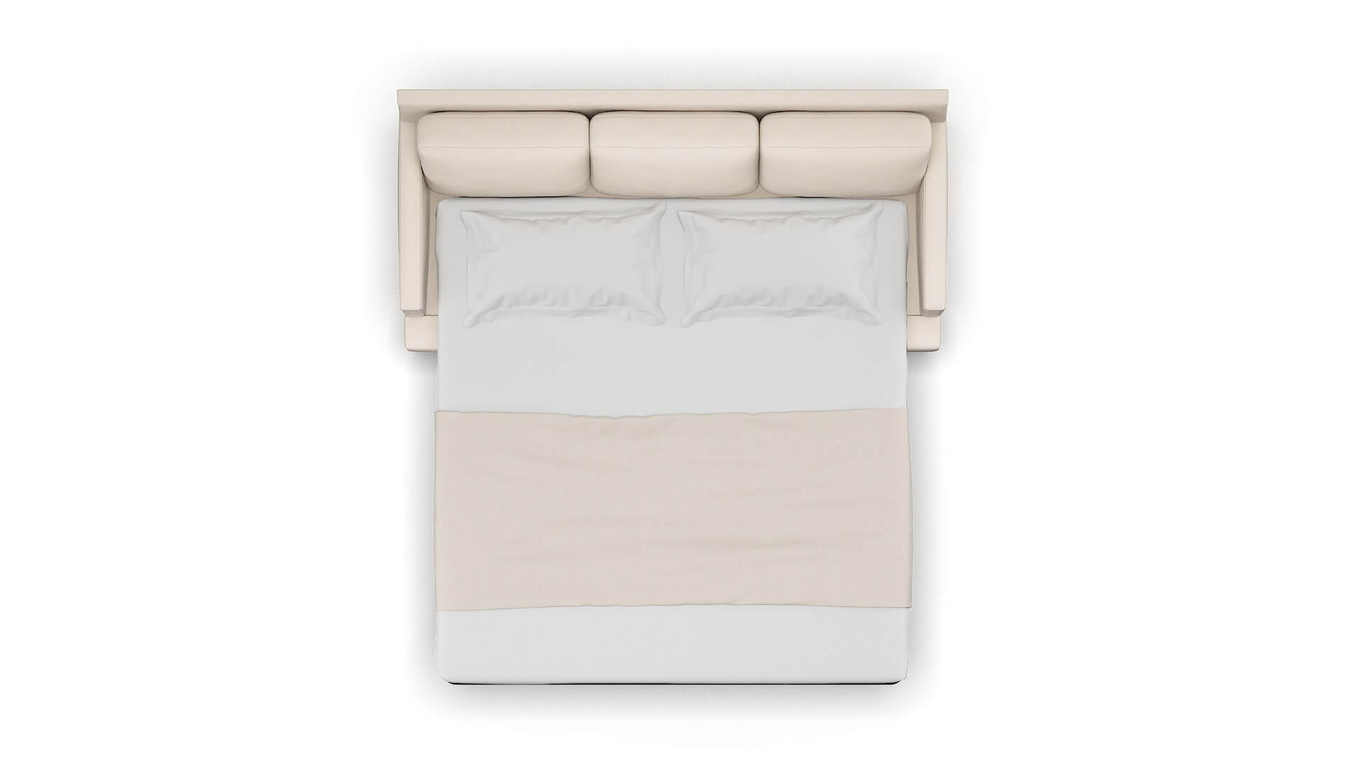 Marseille Bella Buckwheat Sofa Sleeper Espresso legs 3