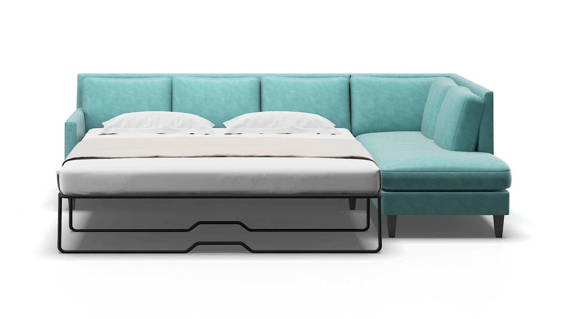 Marseille Bella Caribbean Panel Sleeper Espresso legs 1