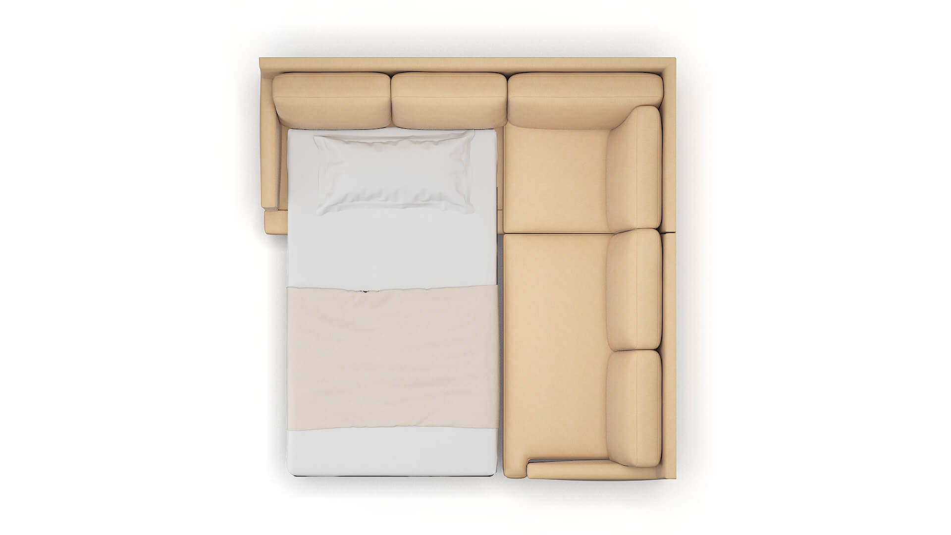 Marseille Bella Coffee Sectional Sleeper Espresso legs 3