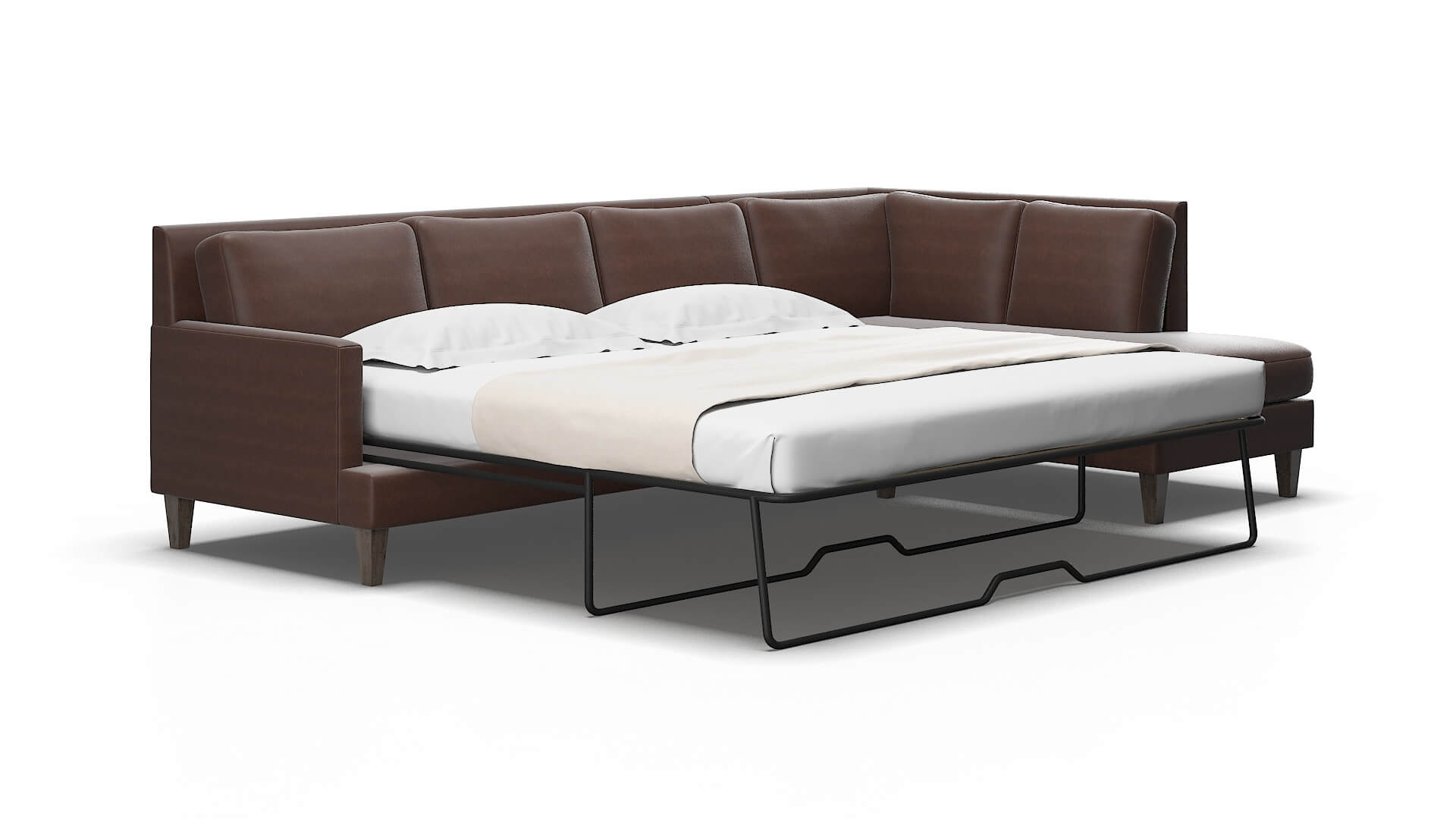 Marseille Bella espresso Panel sleeper Espresso Legs  2