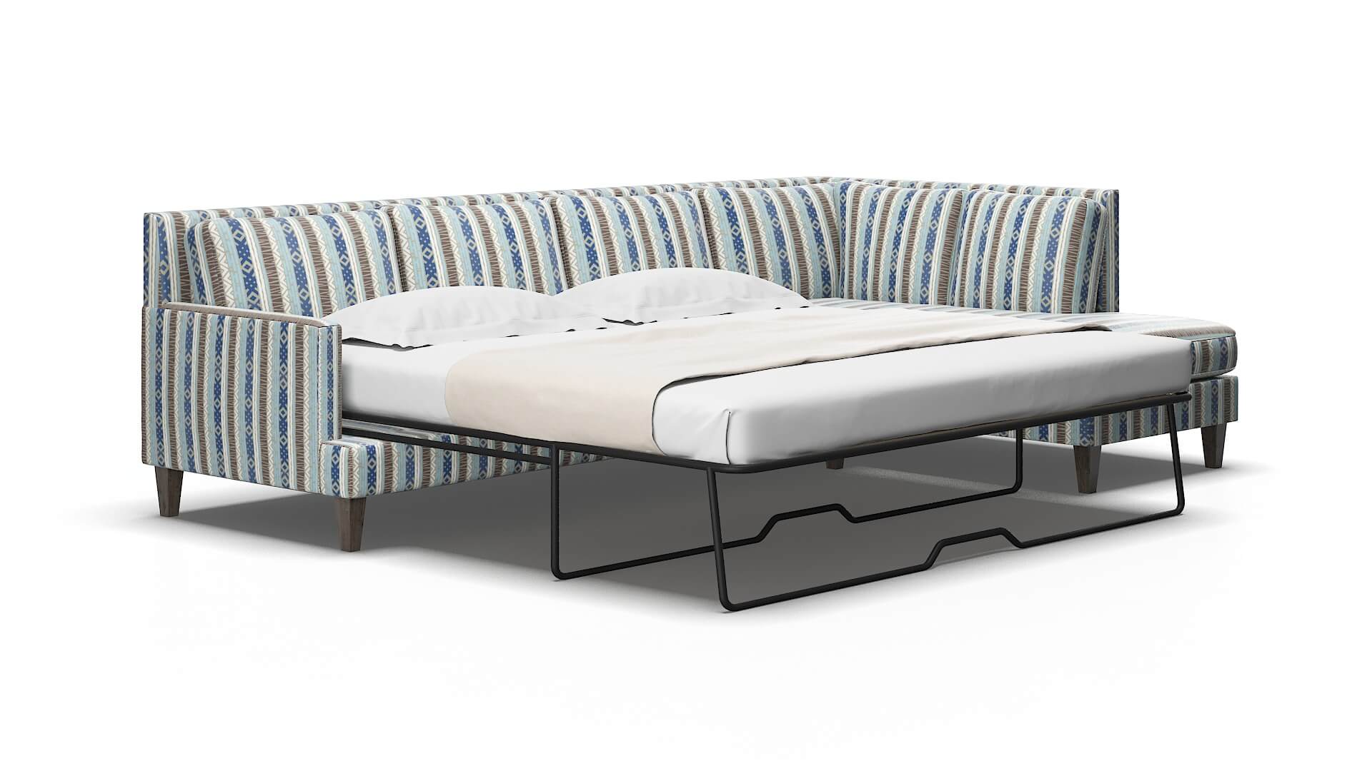 Marseille Bodhi indigo Panel sleeper Espresso Legs  2