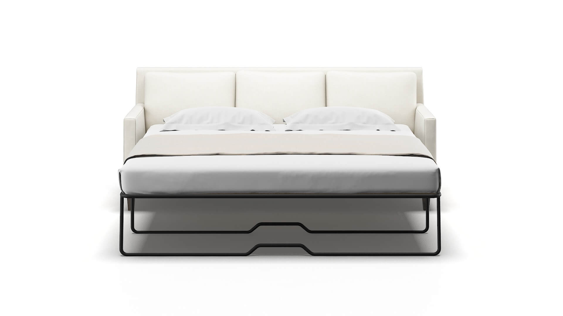 Marseille Catalina Ivory Sofa Sleeper Espresso legs 1