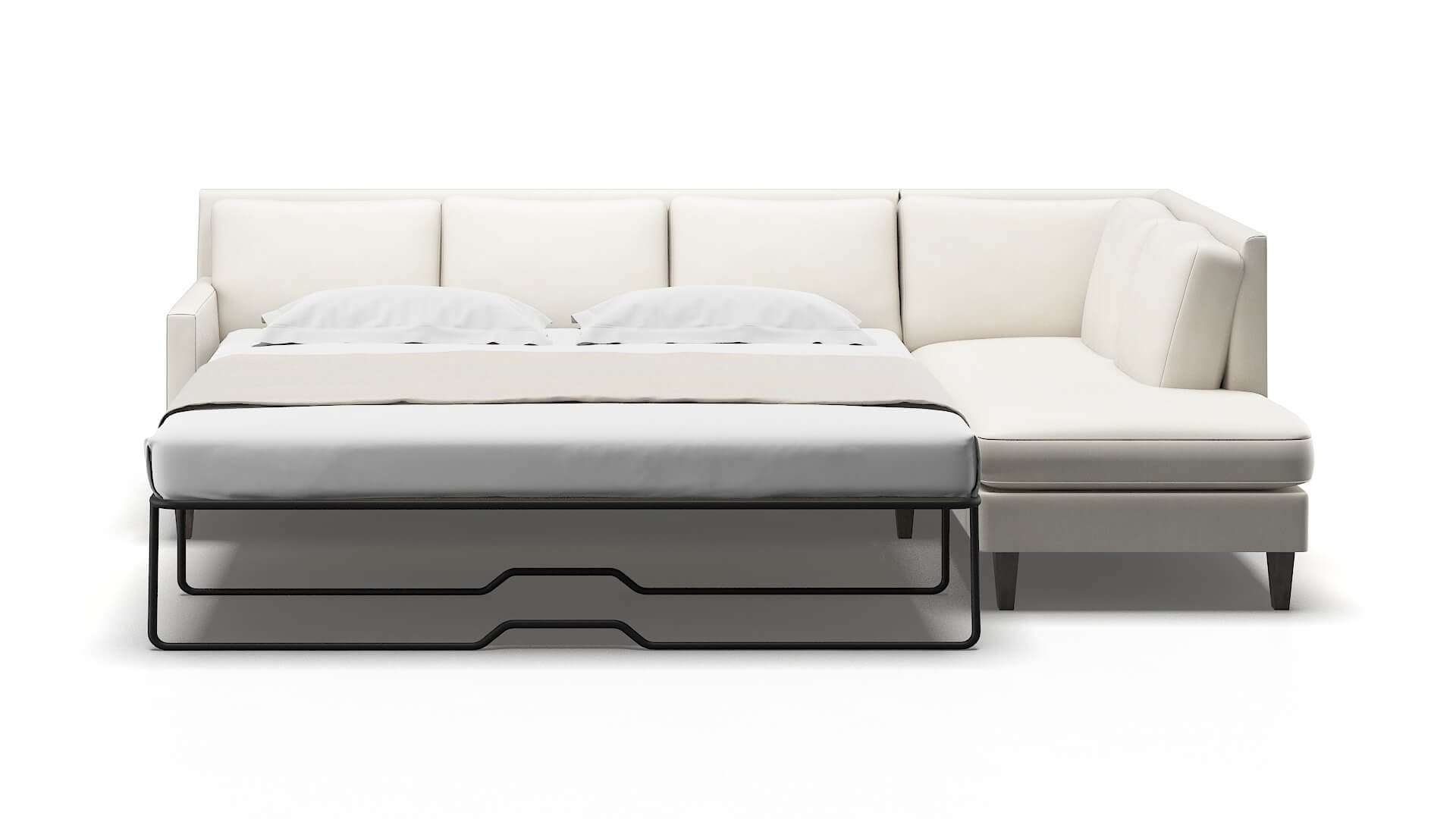 Marseille Chance Bone Panel Sleeper Espresso legs 1