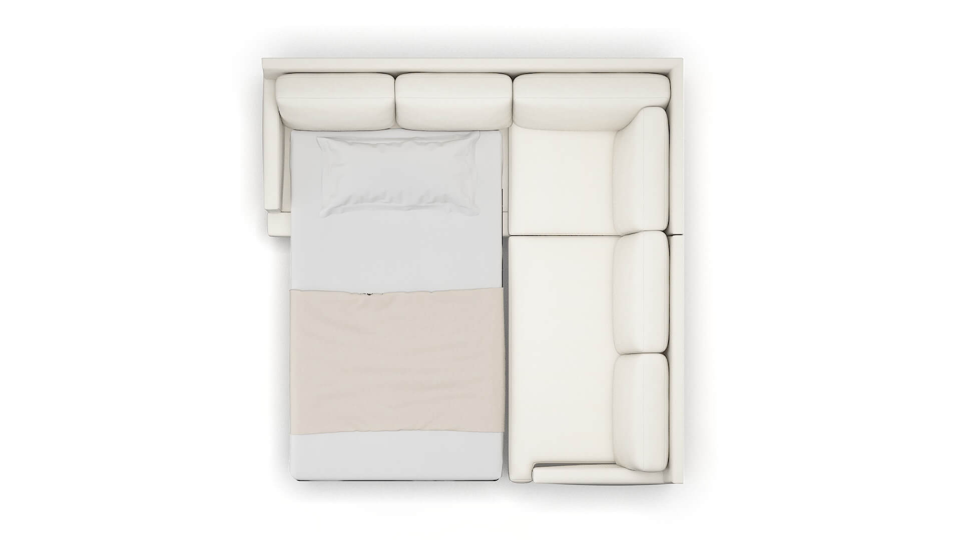 Marseille Chance Bone Sectional Sleeper Espresso legs 3