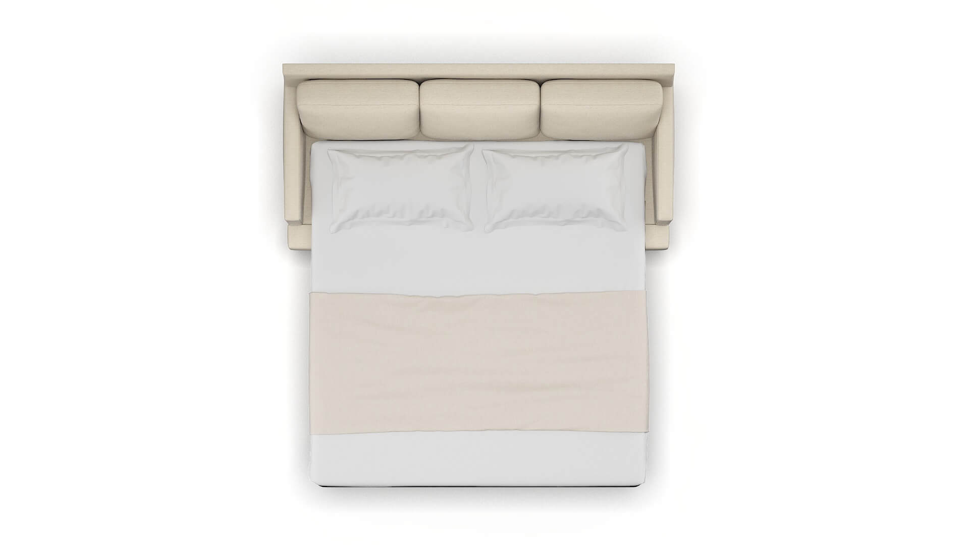 Marseille Chance Sand Sofa Sleeper Espresso legs 3