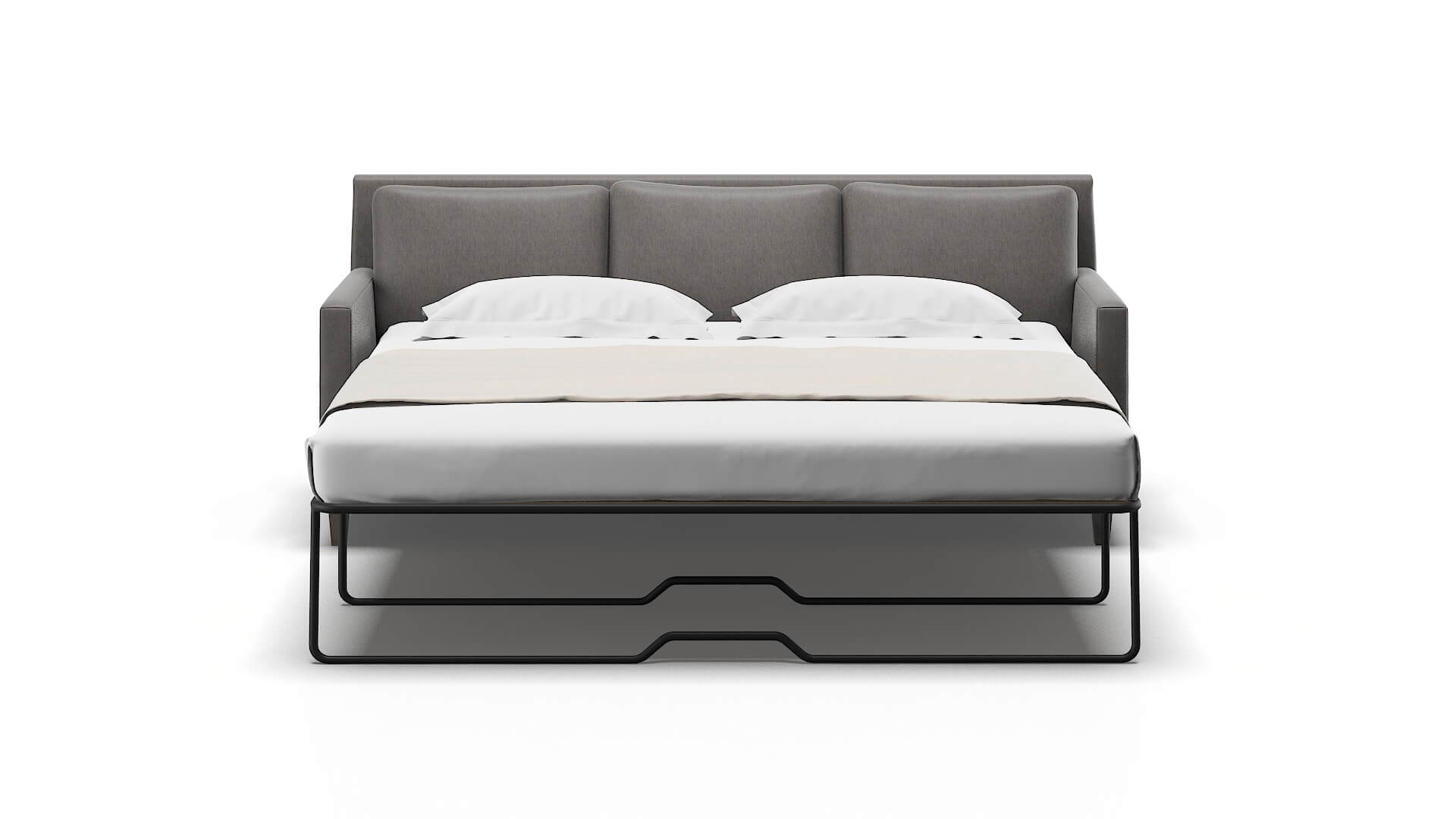 Marseille Cosmo Charcoal Sofa Sleeper Espresso legs 1