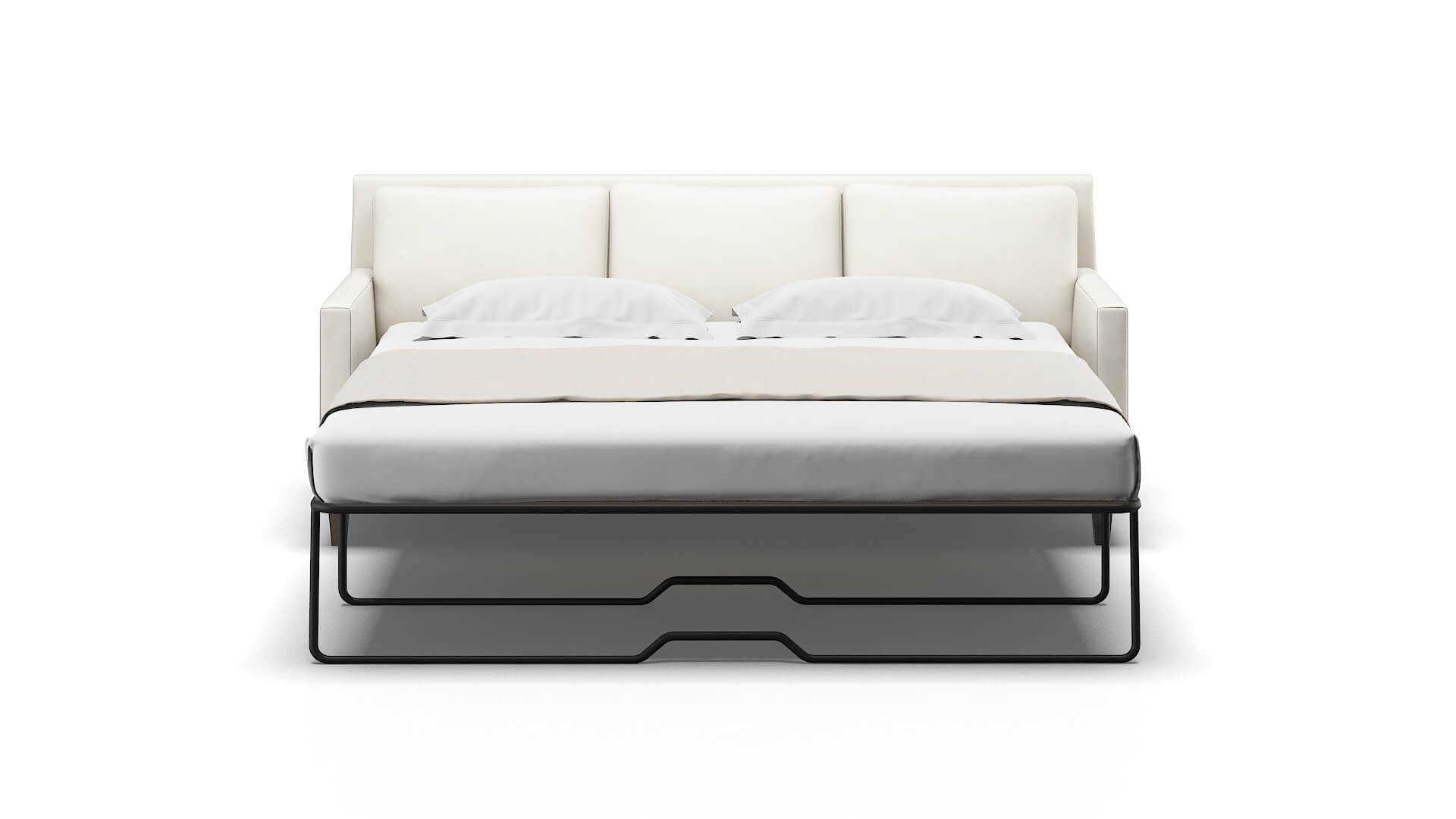 Marseille Cosmo Ivory Sofa Sleeper Espresso legs 1