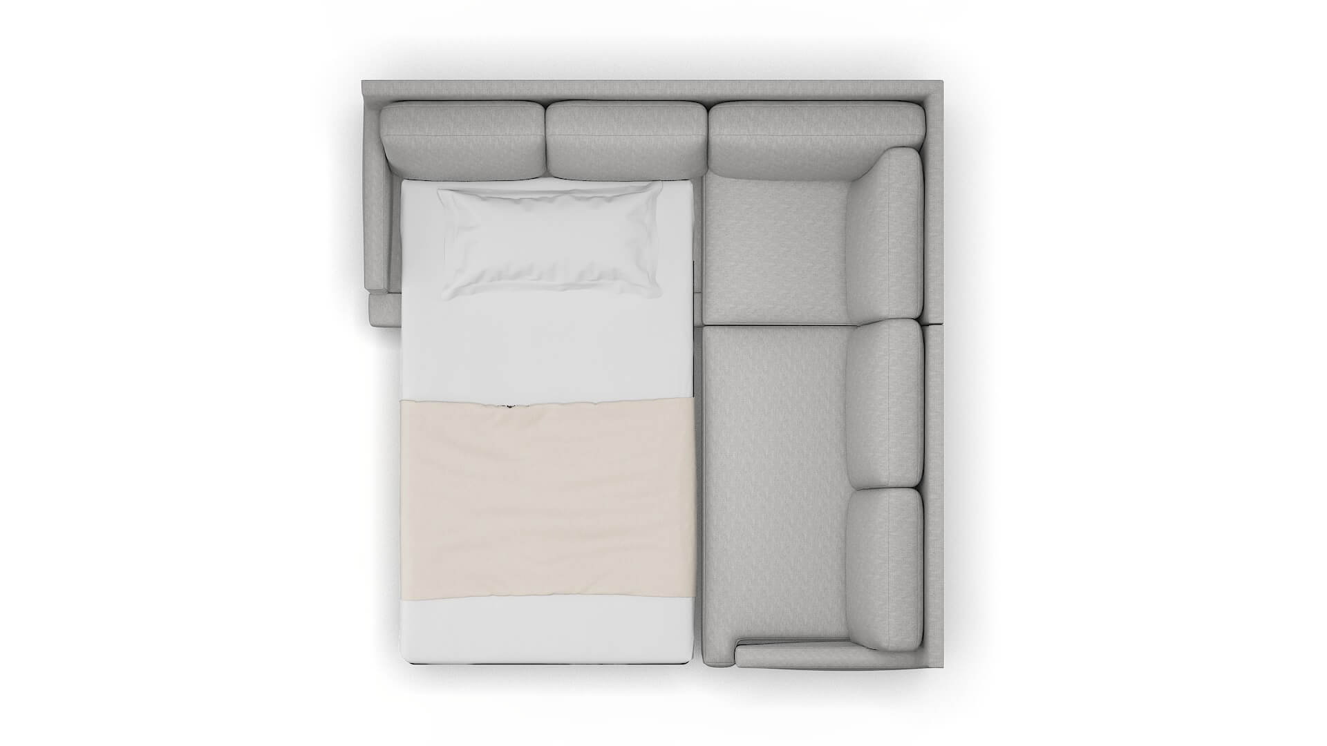 Marseille Cosmo Steel Sectional Sleeper Espresso legs 3