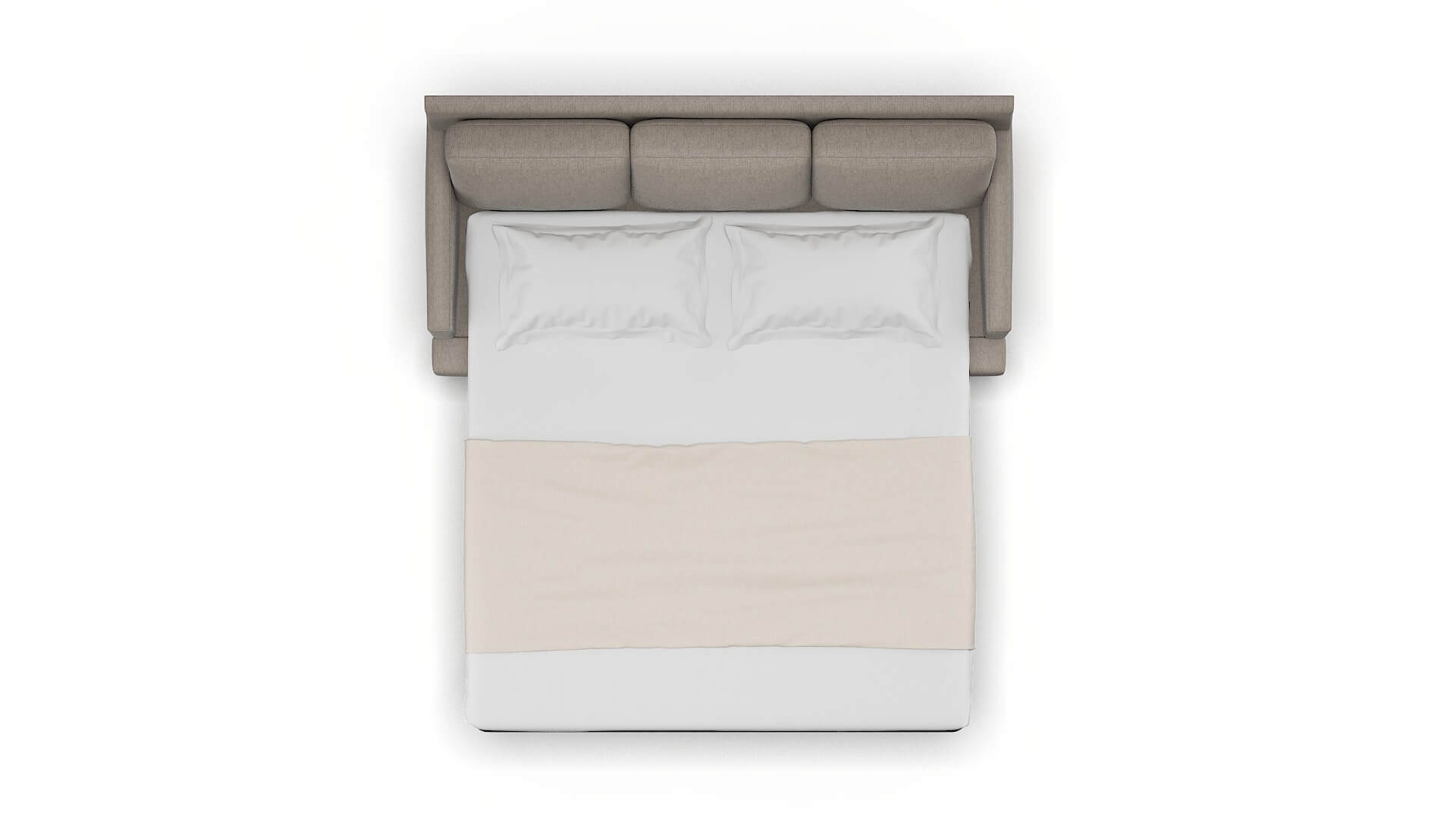 Marseille Cosmo Taupe Sofa Sleeper Espresso legs 3