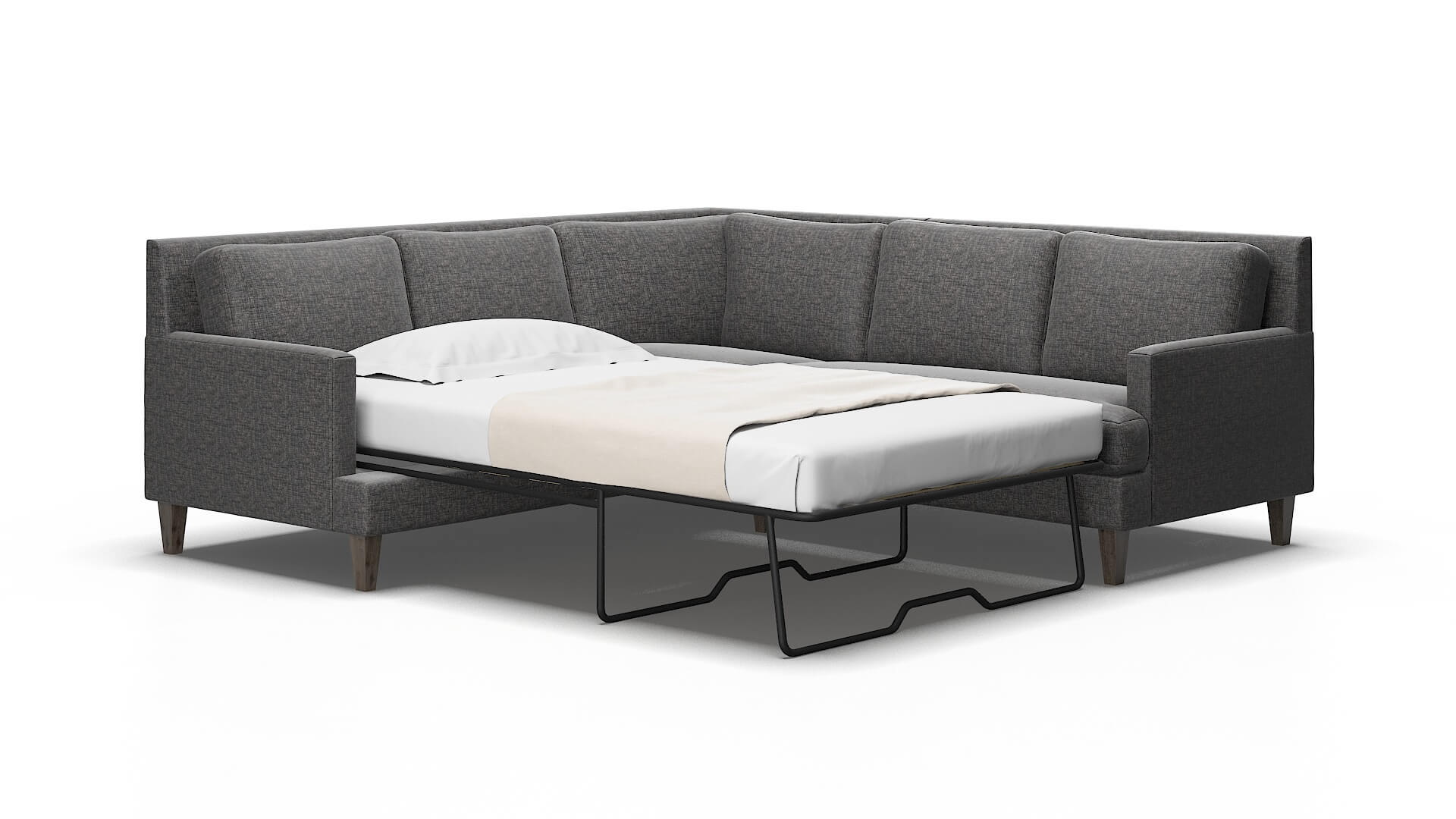 Marseille Curious Eclipse Sectional Sleeper Espresso legs 2