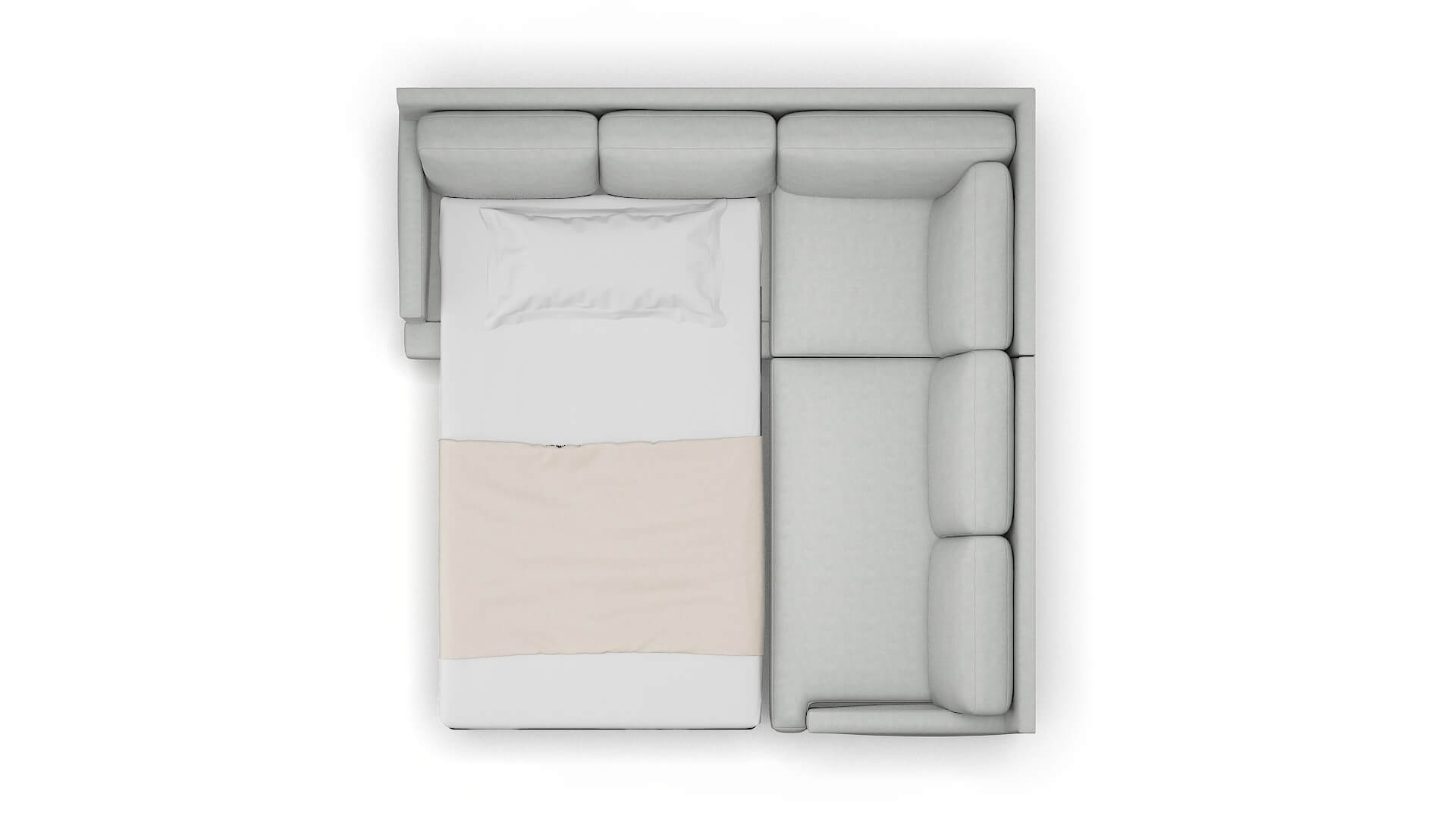 Marseille Dawson Platinum Sectional Sleeper Espresso legs 3