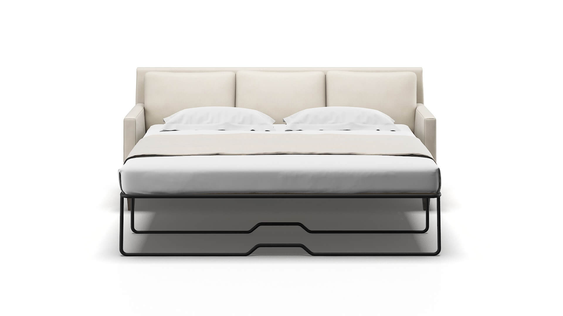 Marseille Dawson Sand Sofa Sleeper Espresso legs 1