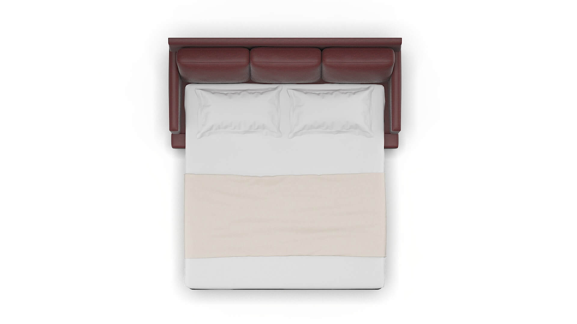 Marseille Derby Berry Sofa Sleeper Espresso legs 3